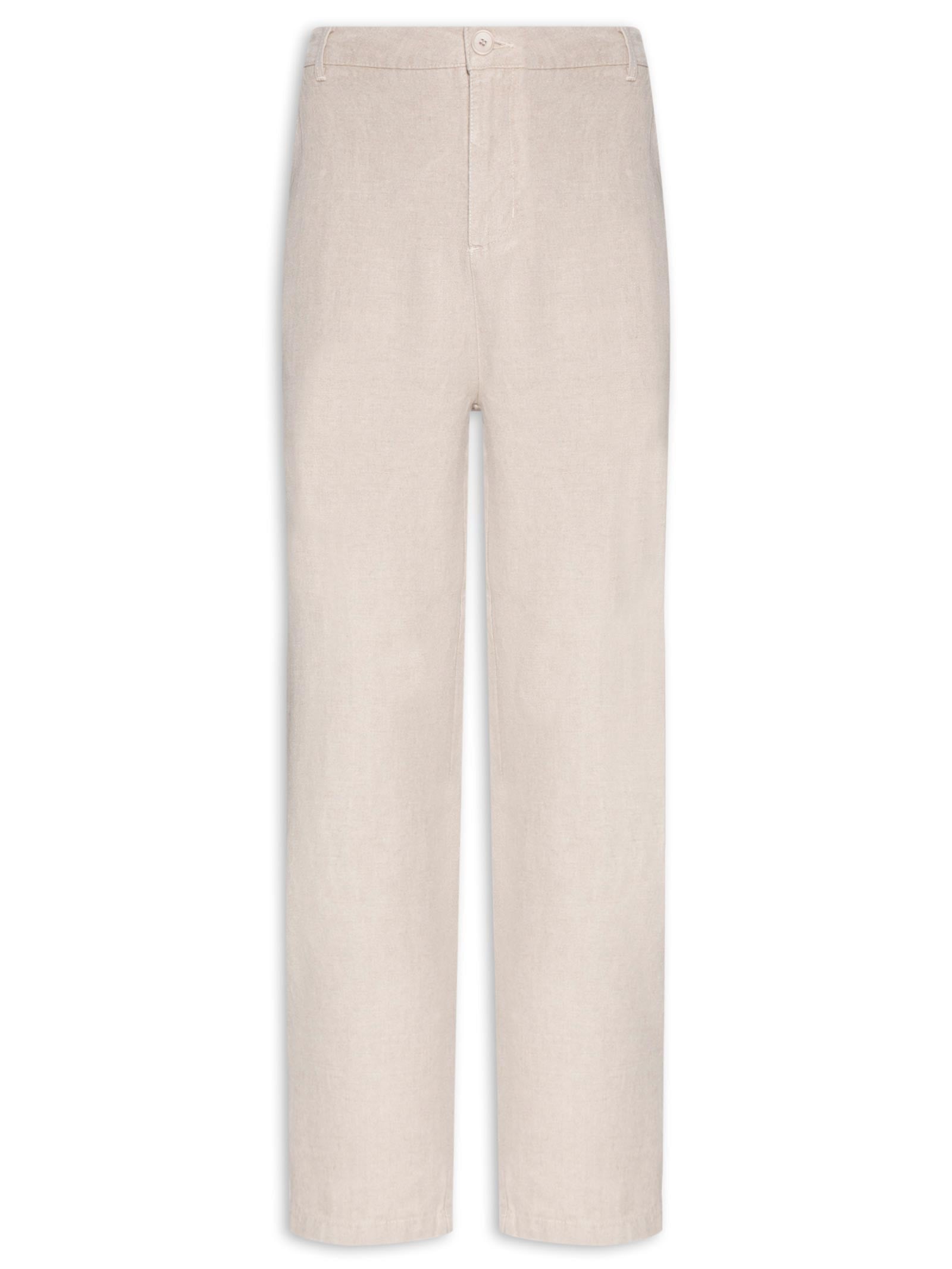 Calça Masculina Alfaiataria Linen Classic - Bege