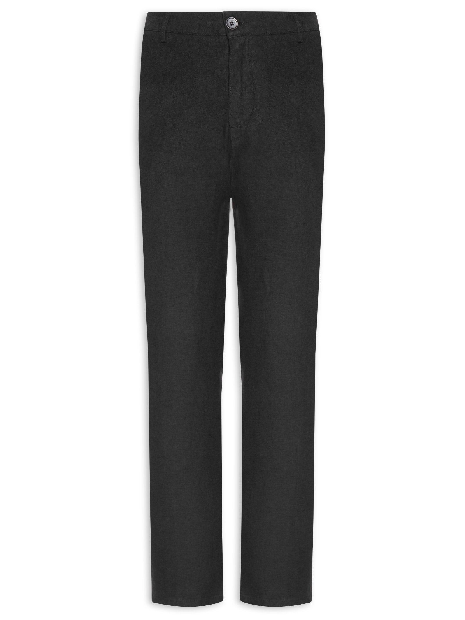 Calça Masculina Alfaiataria Fluid Linen - Preto