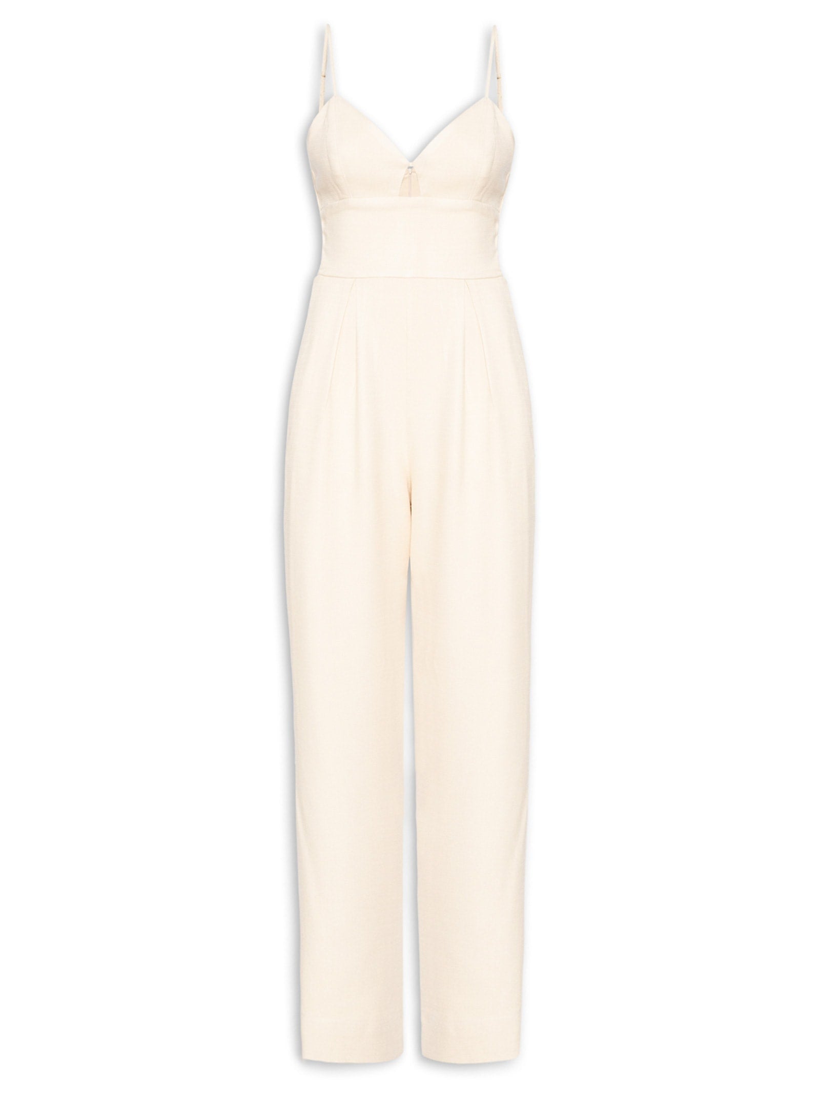 Macacão Feminino Busto Recortado - Marrom