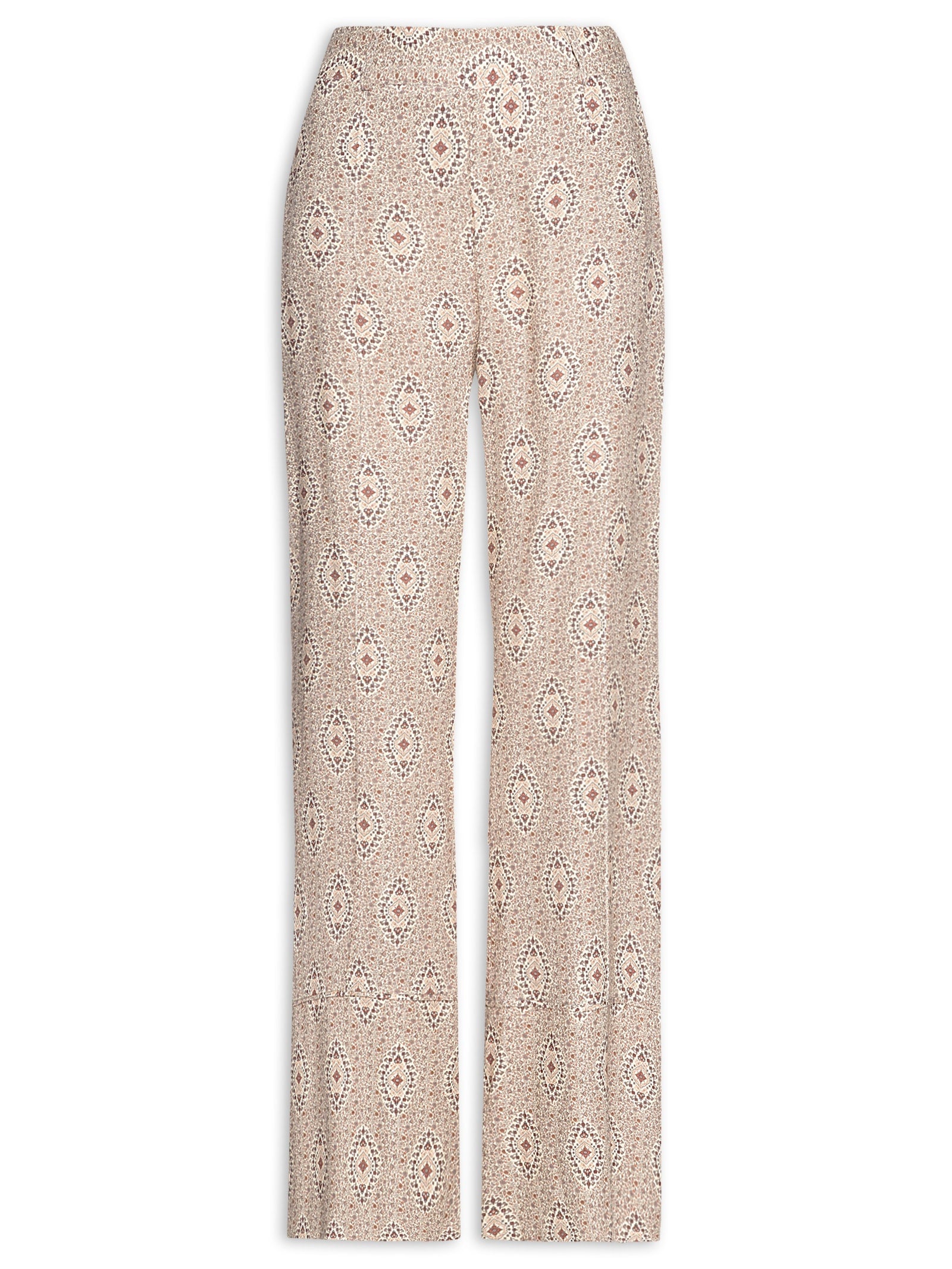 Blusa Feminina Alça Estampa Floral Jardim - Bege