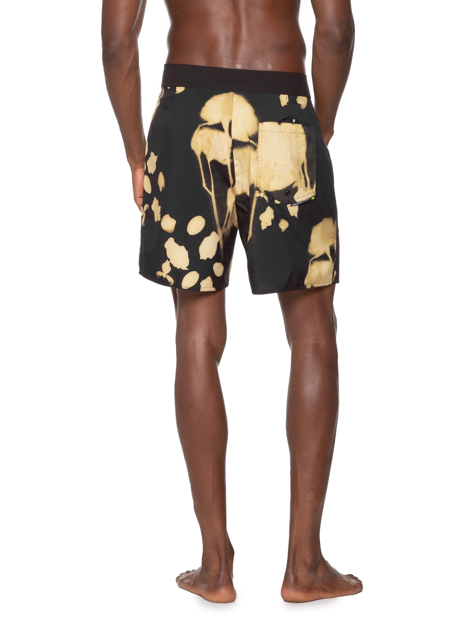 Bermuda Masculina Jacquard Rose - Preto - Imagem 4