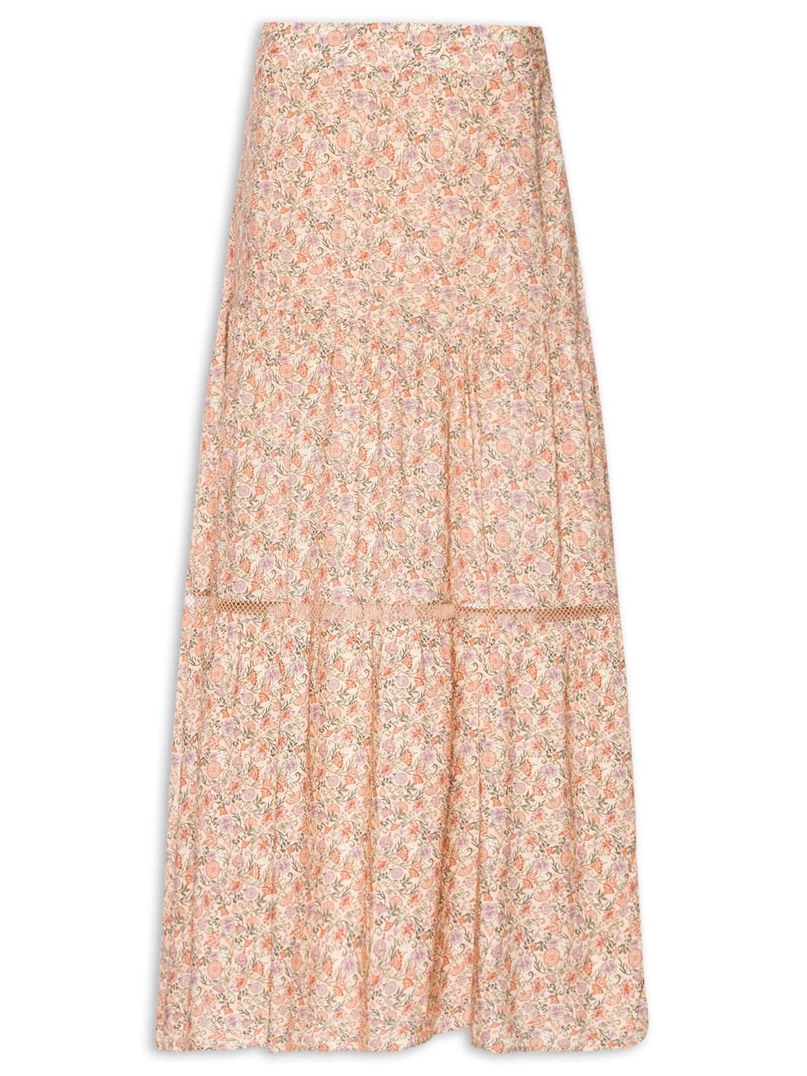 Blusa Feminino Manga Longa De Tricot Com Estampa Geométrica - Bege