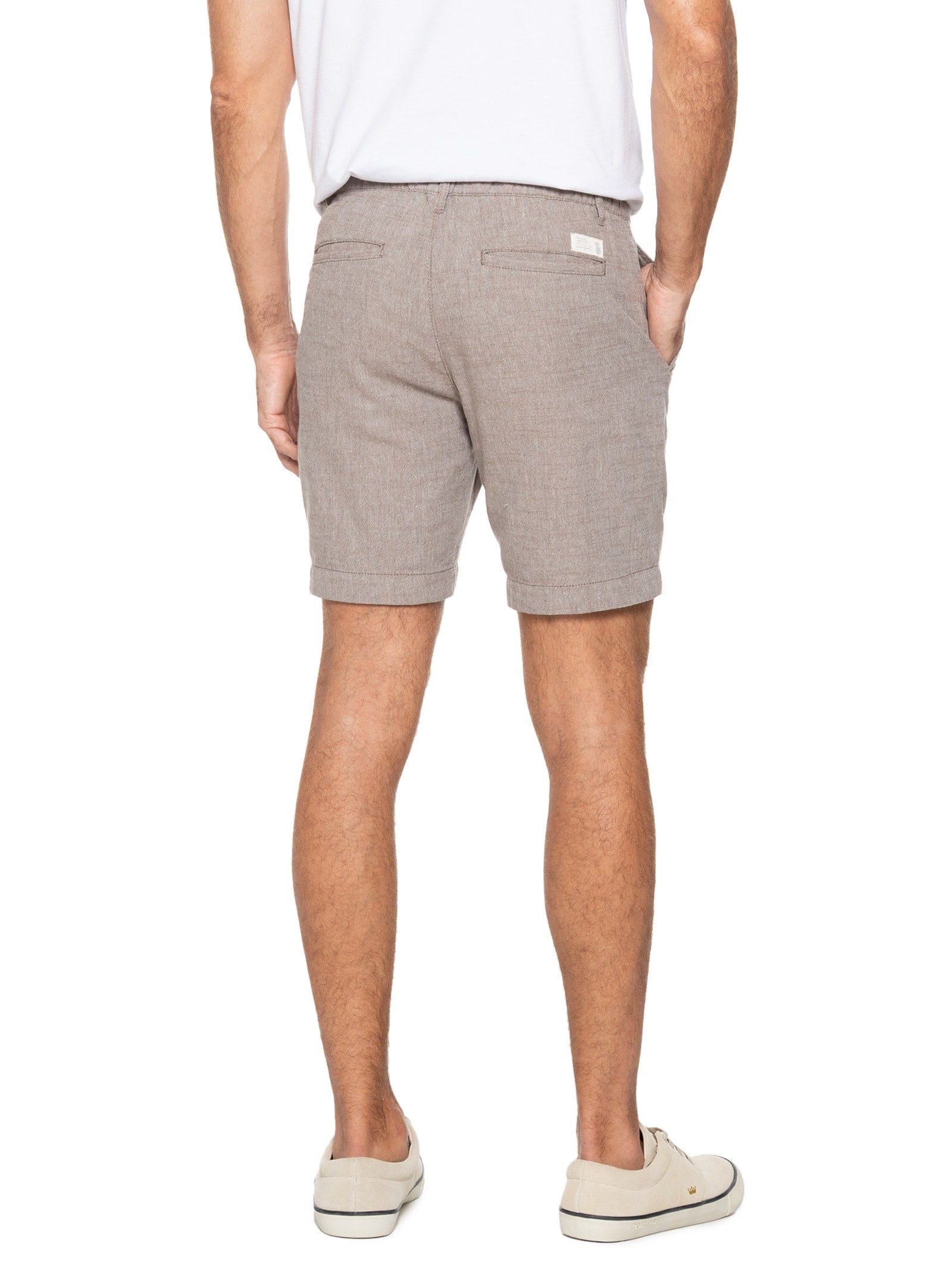 Bermuda Masculina Fit Lisa Mescla - Cinza - Imagem 4