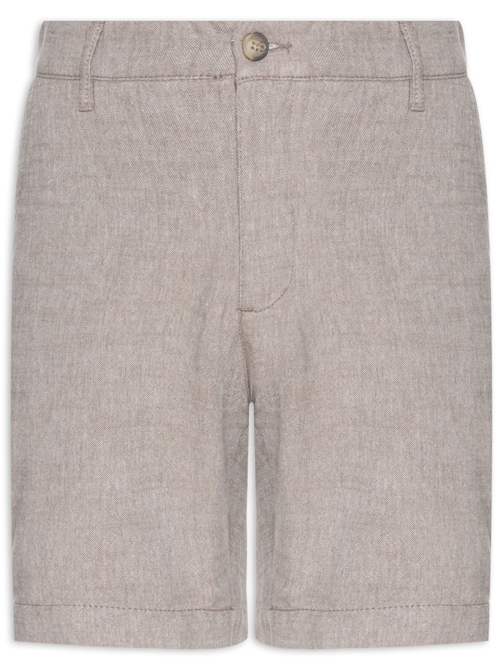 Bermuda Masculina Fit Lisa Mescla - Cinza