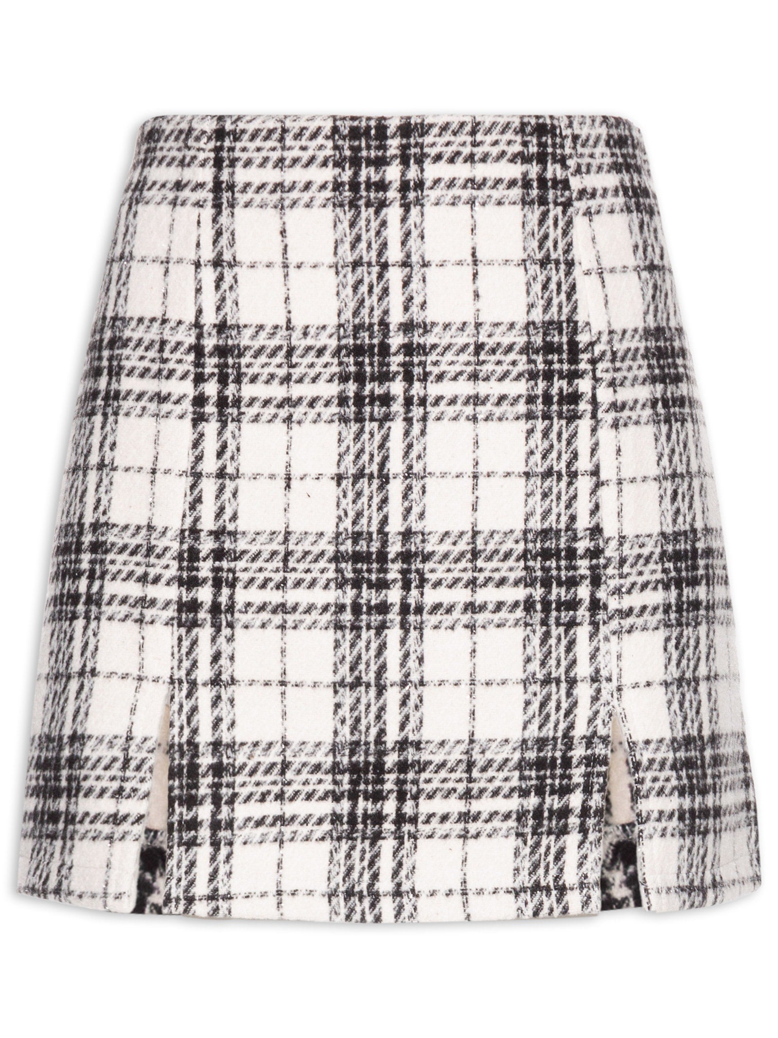 Mini Saia em Tweed - Off White