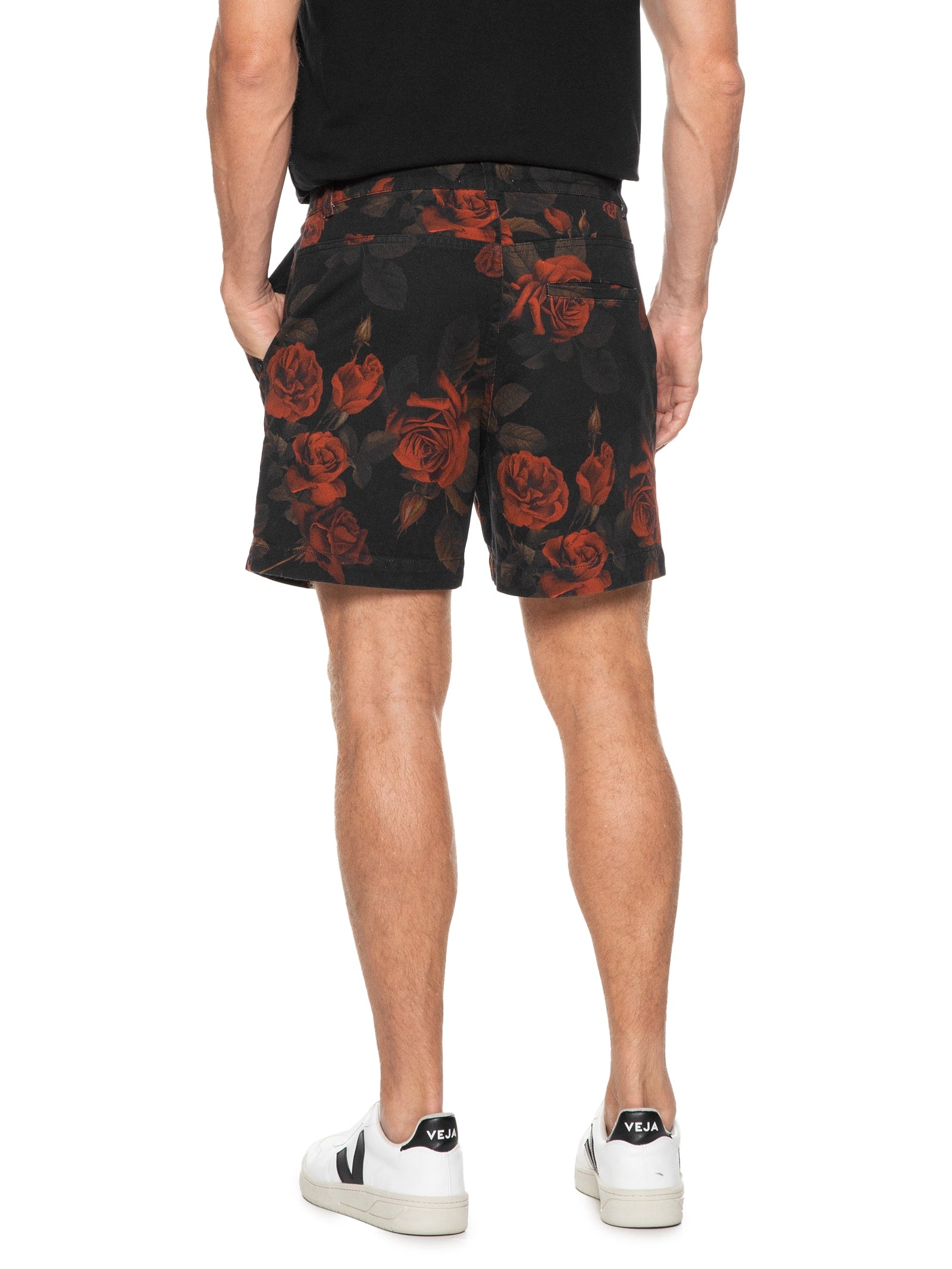 Bermuda Masculina Cargo Em Sarja - Preto - Imagem 4