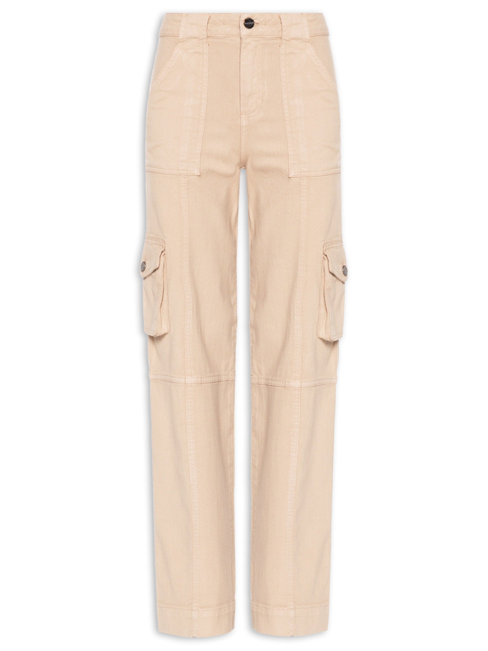 Calça Feminina Arroyo Wid Leg Cargo Pant - Bege