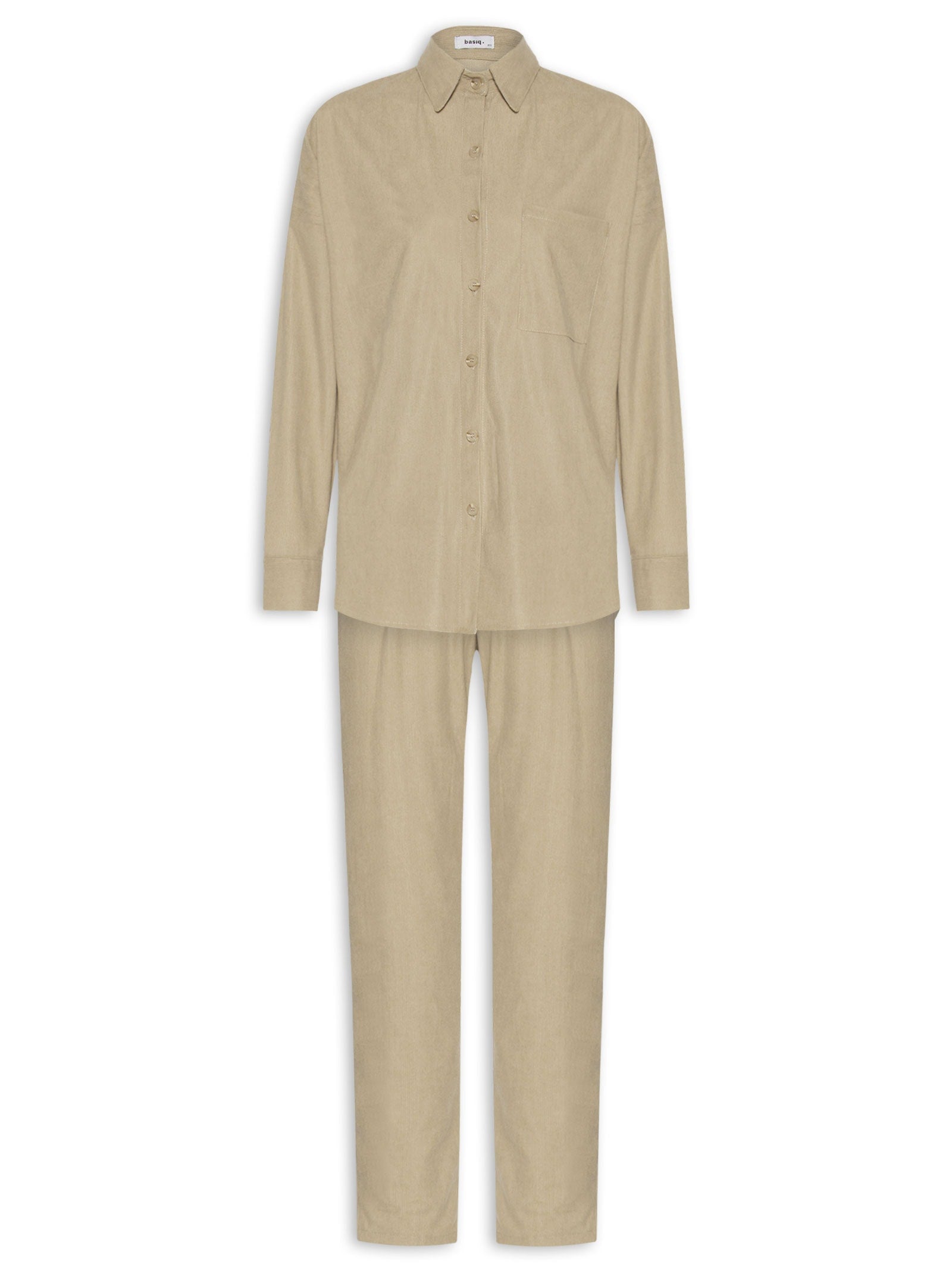 Conjunto Feminino Alfaiataria Texturizada - Cinza