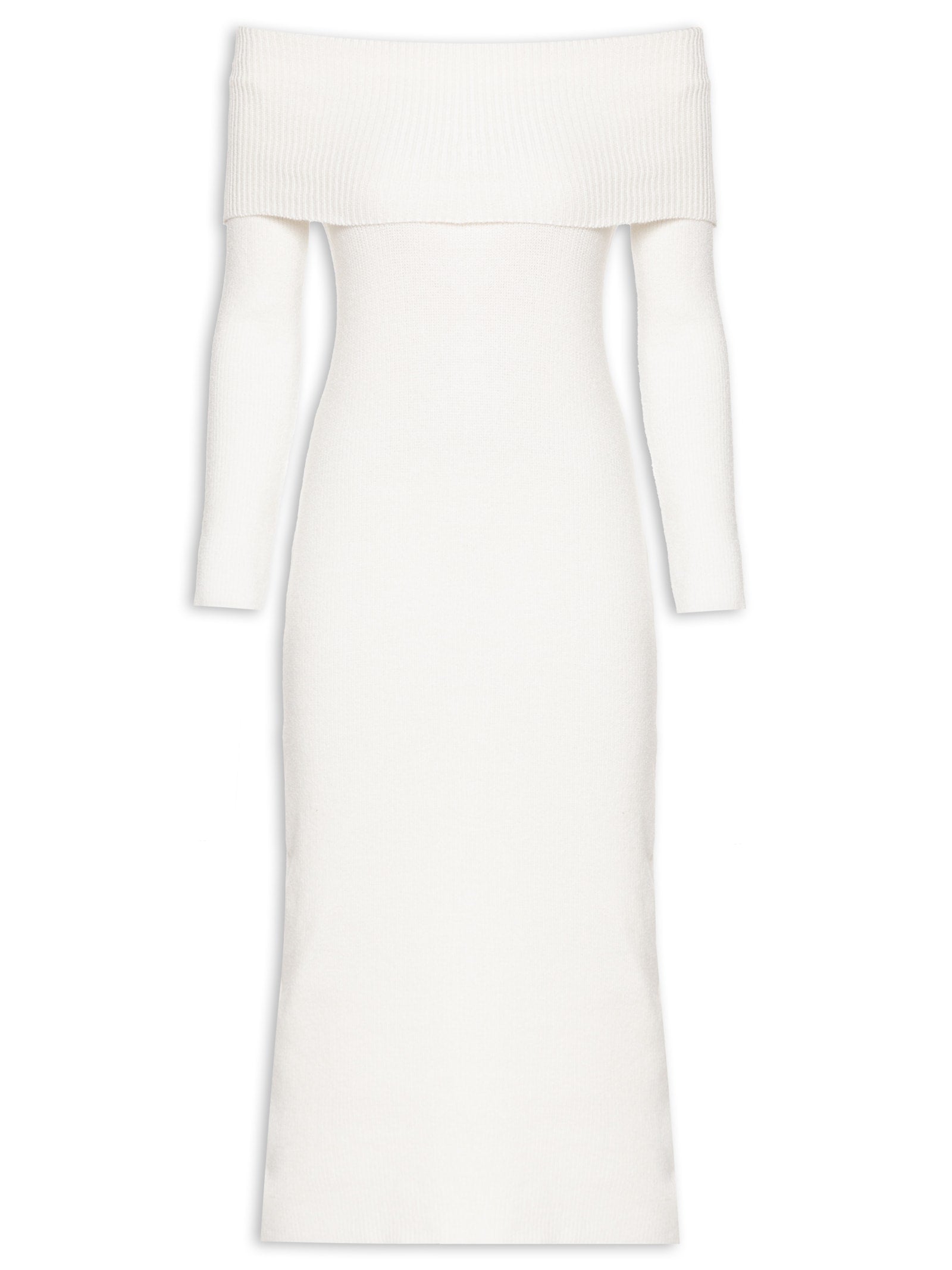 Blusa Feminina Ombro a Ombro Em Tricot - Off White