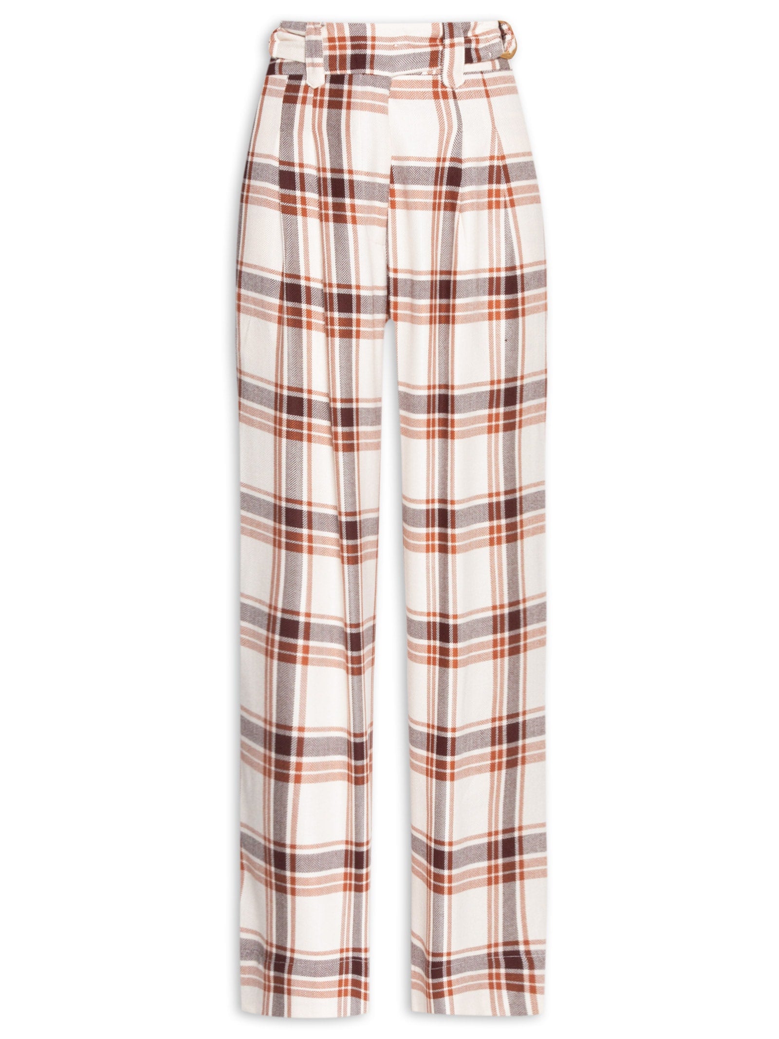 Calça Feminina Linho Com Fivela - Bege