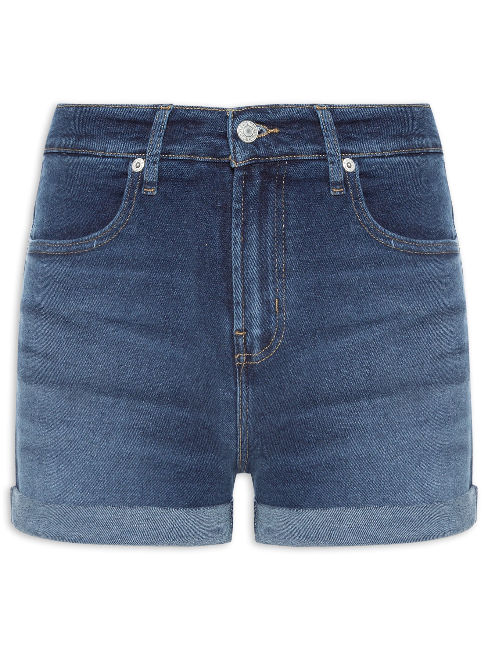 Conjunto Feminino Canelado Short E Regata - Azul