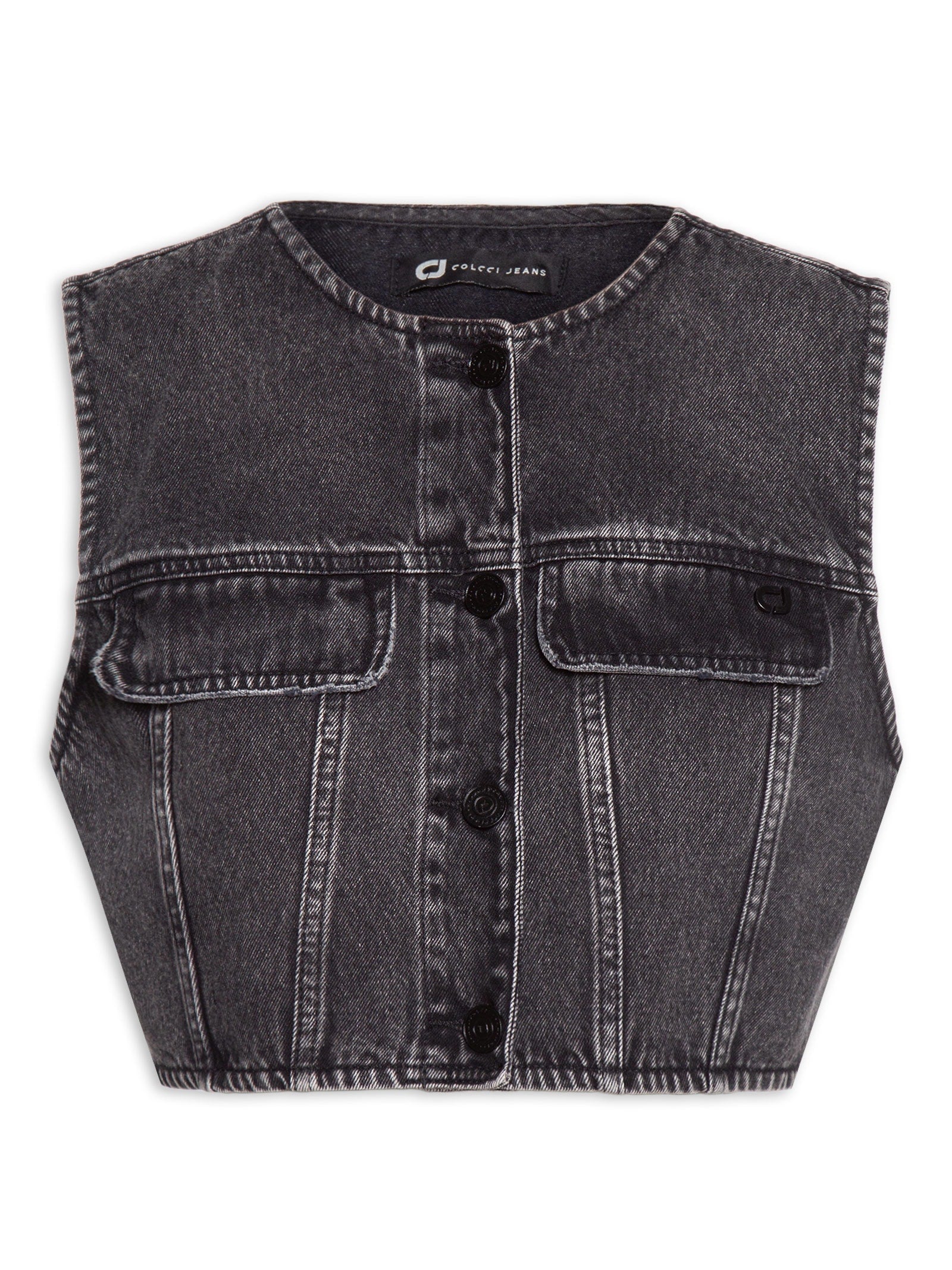 Colete Feminino Alfaiataria Alongado - Preto