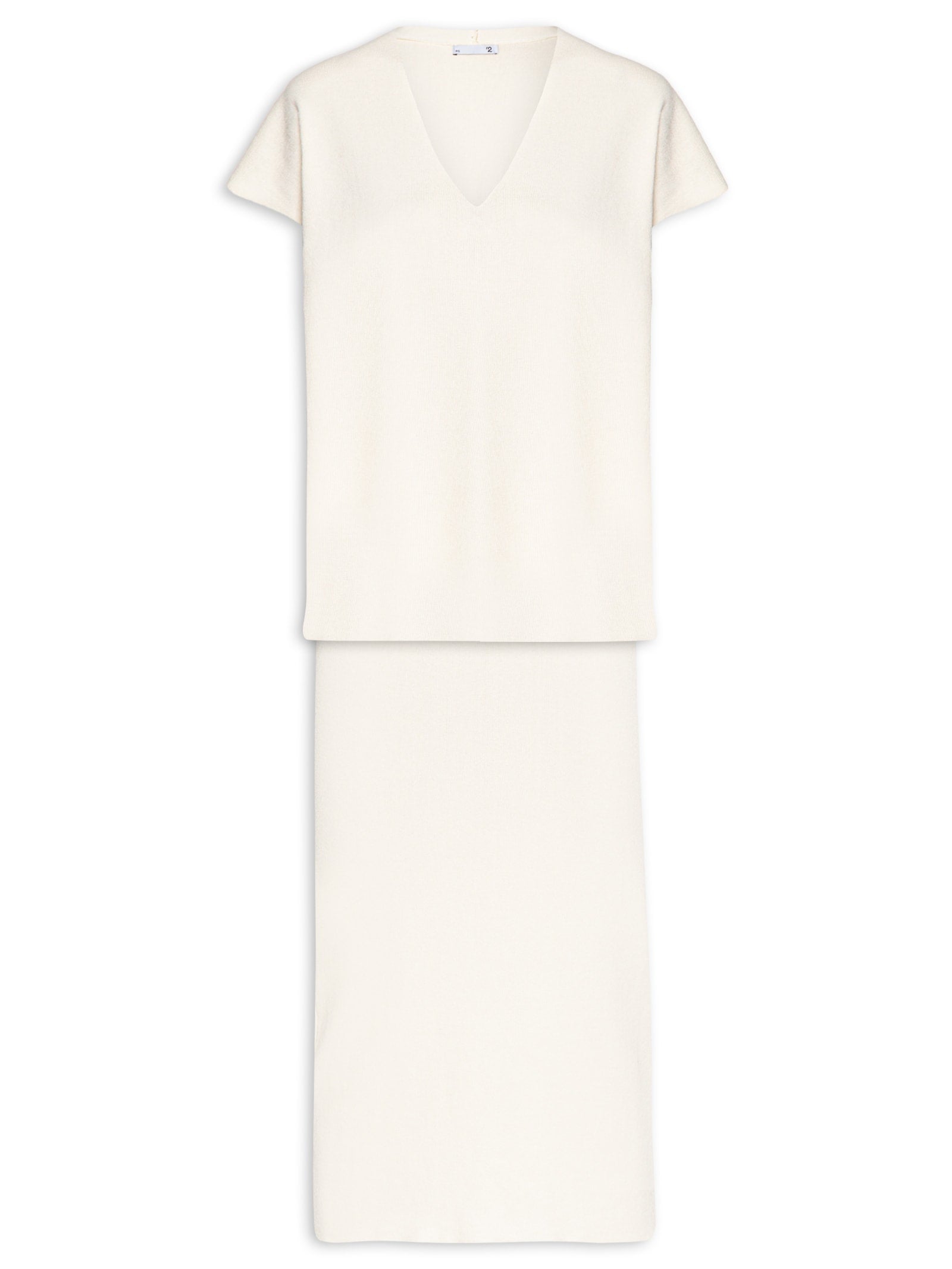 Conjunto Feminino Blusa e Saia em Tricot - Preto