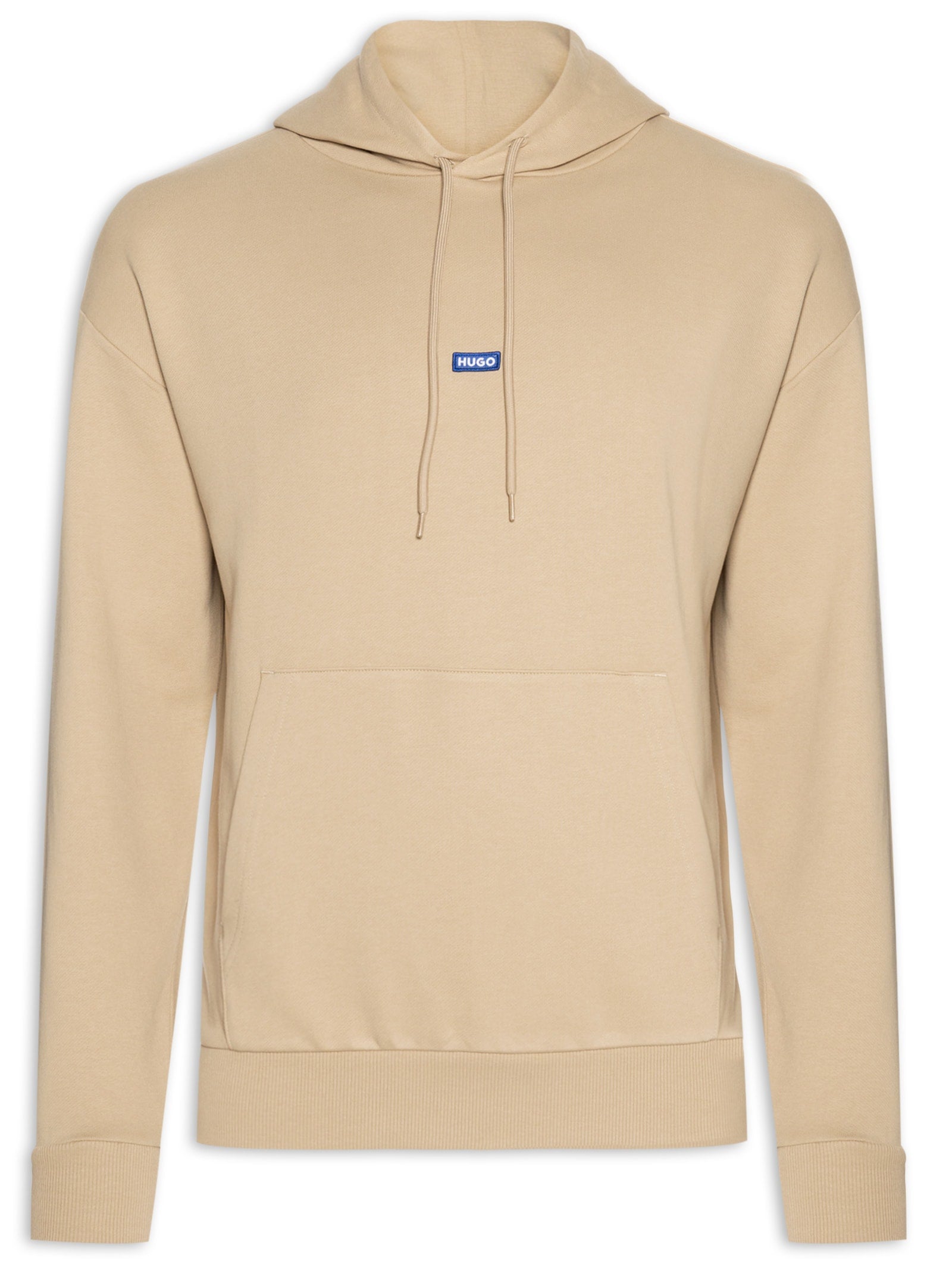 Casaco Masculino de Moletom Com Capuz Em Tricot Felpa - Bege