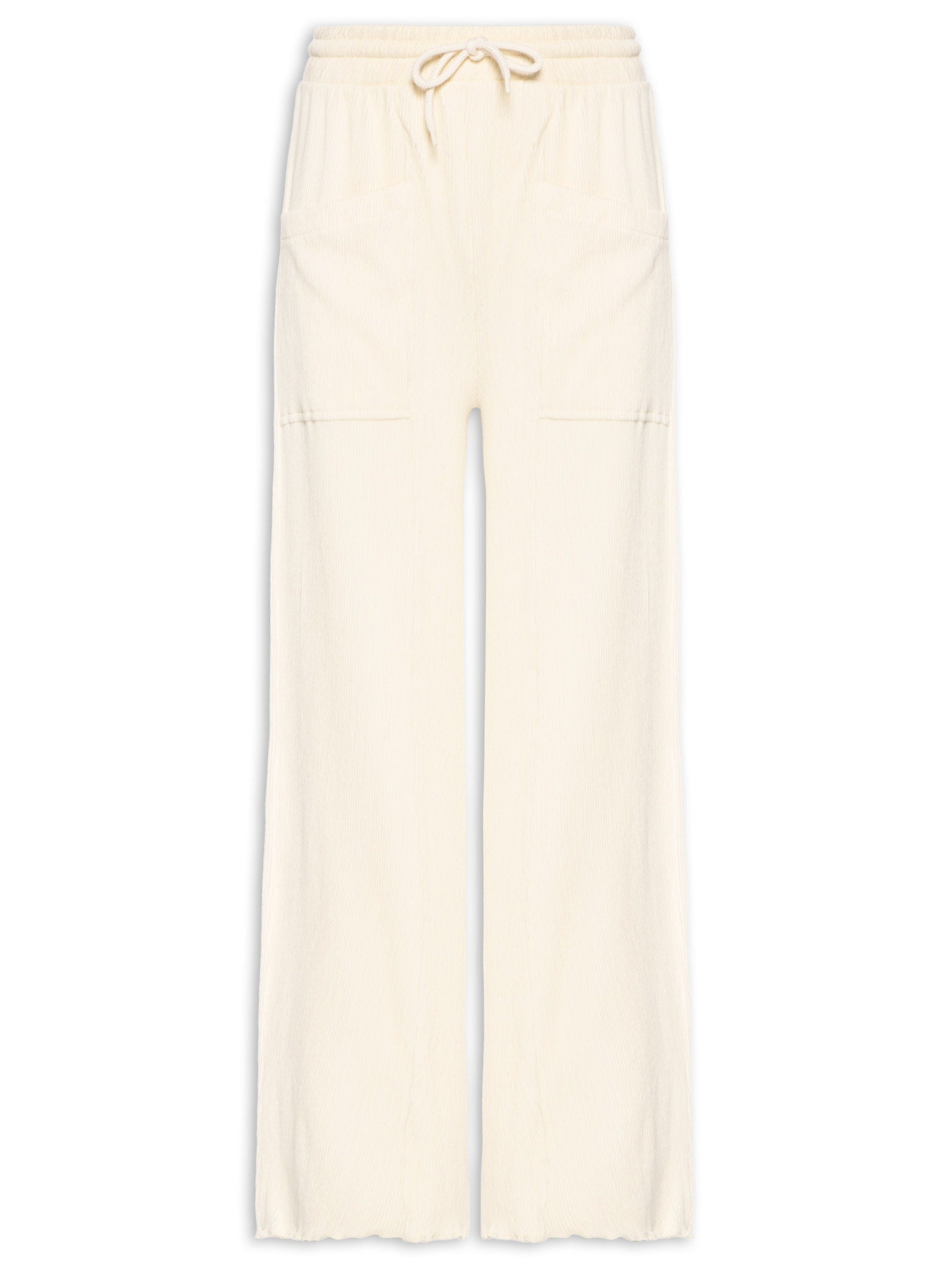 Calça Feminina Com Bolsos Raquel Textura Snake - Azul