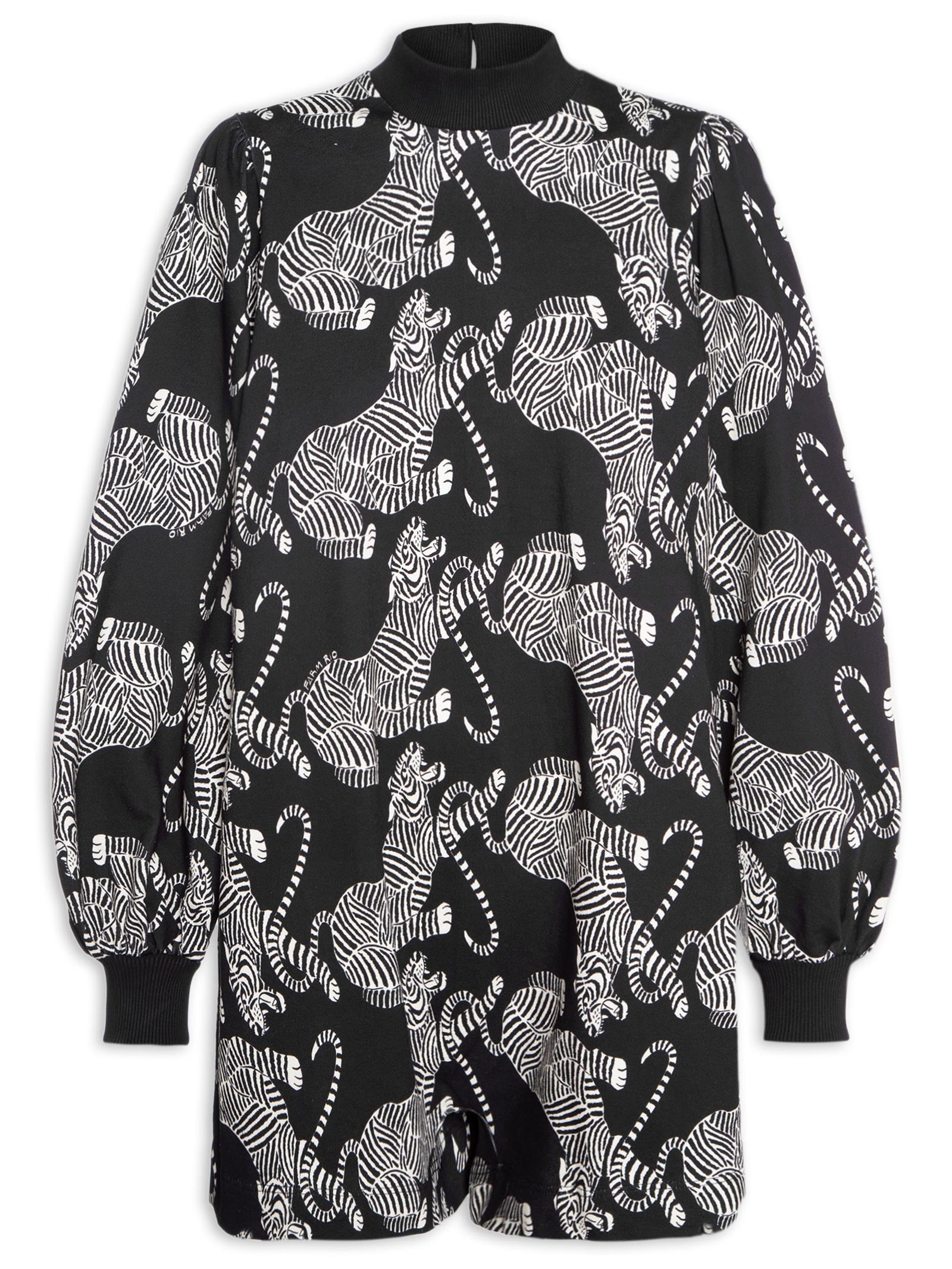 Blusa Feminina Alcinhas Tigres - Preto