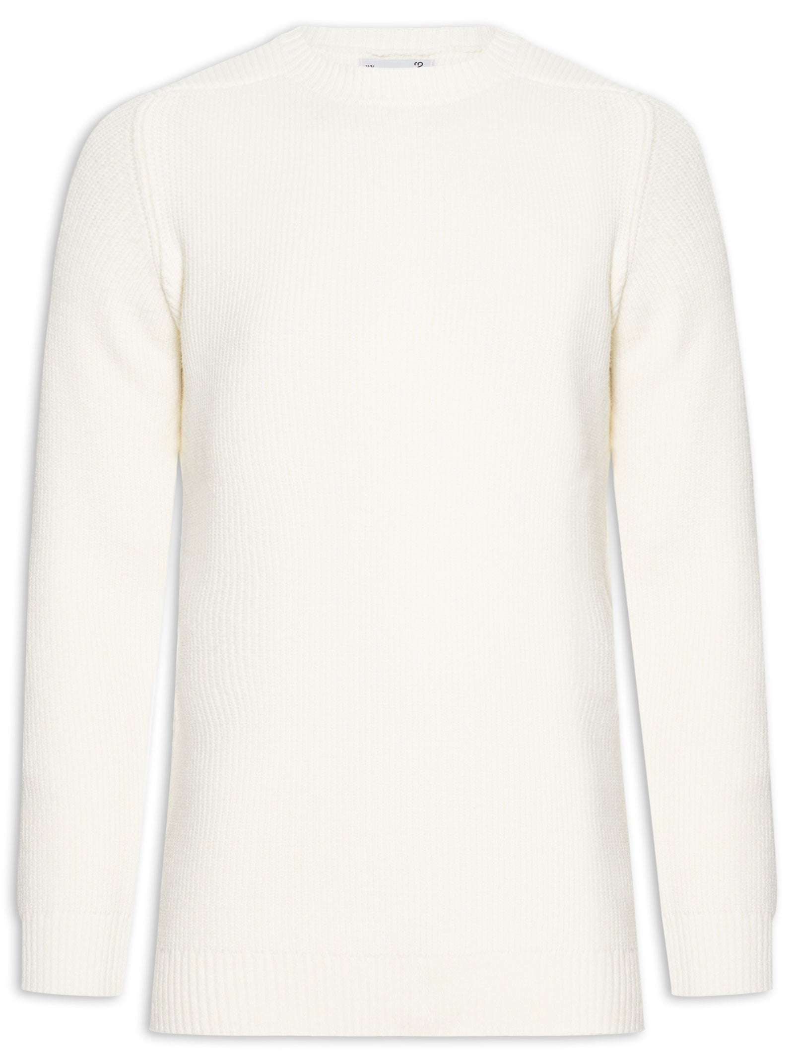 Suéter Masculino Gola Redonda Texturizada - Amarelo