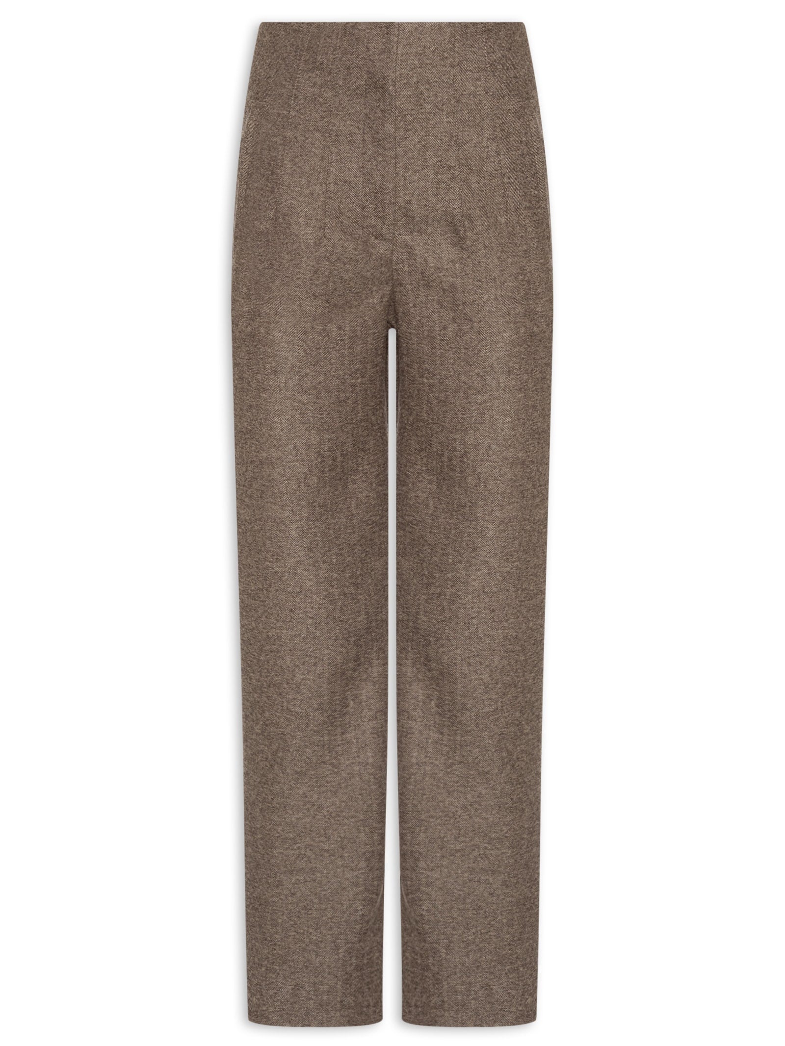 Calça Feminina Linho Bolsos Laterais - Bege