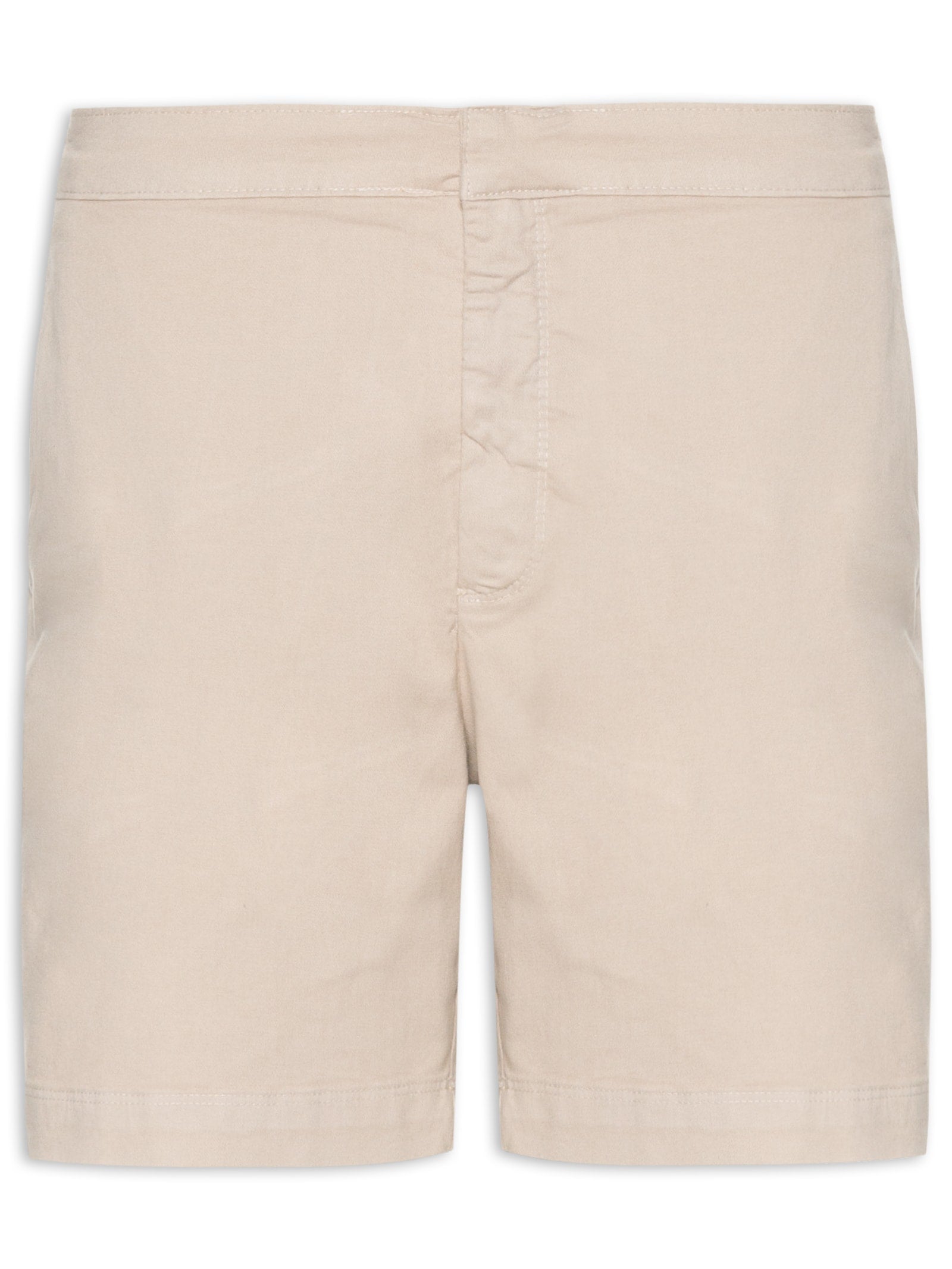 Short Masculino Chino Sarja Elastano Com Fivela - Bege