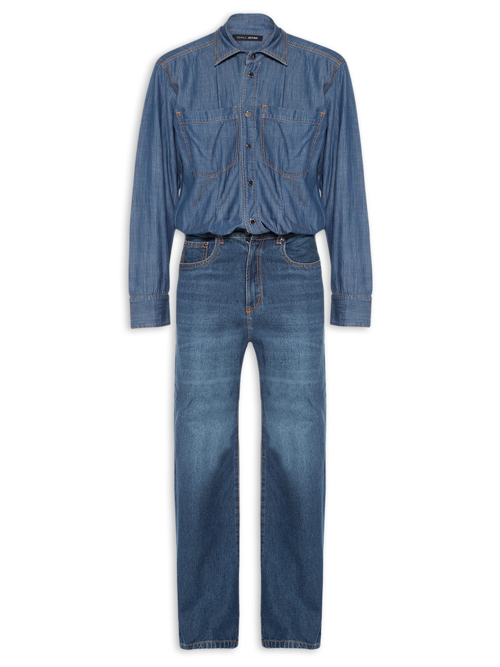 Camiseta Masculina Manga Longa Rustic Caicos Manga Longa II - Azul