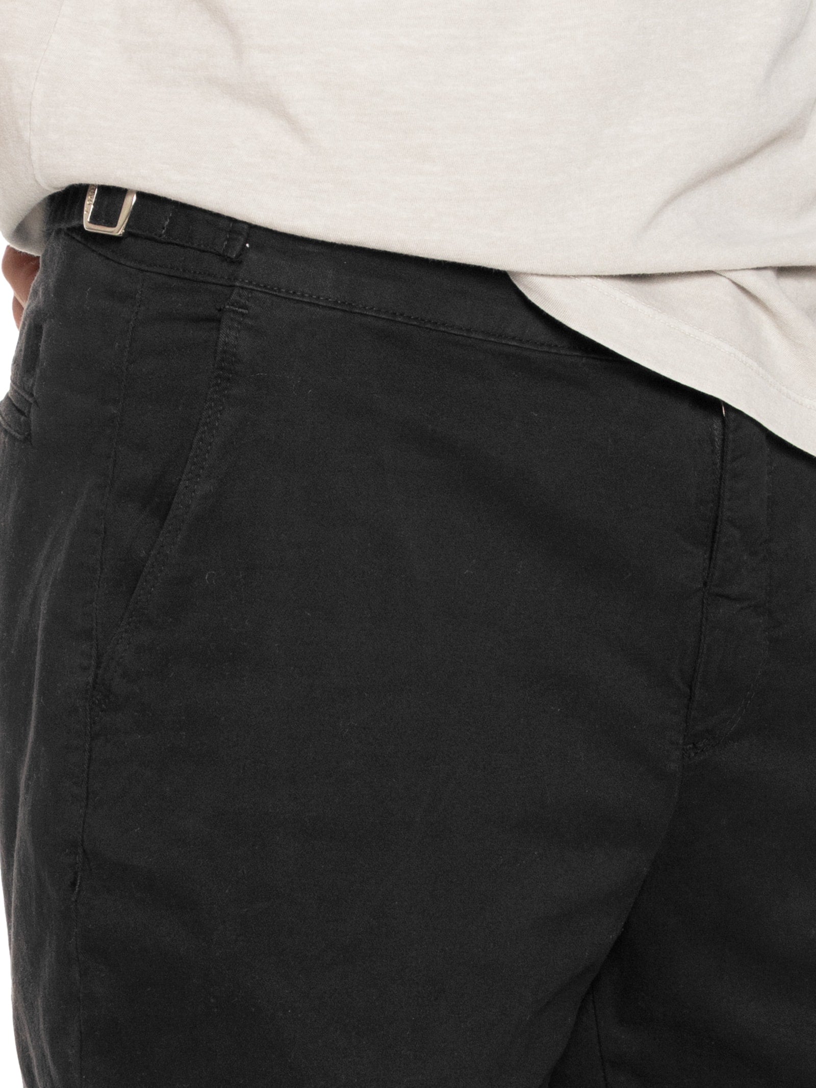 Short Masculino Chino com Fivela em Sarja com Elastano - Bege - Imagem 5