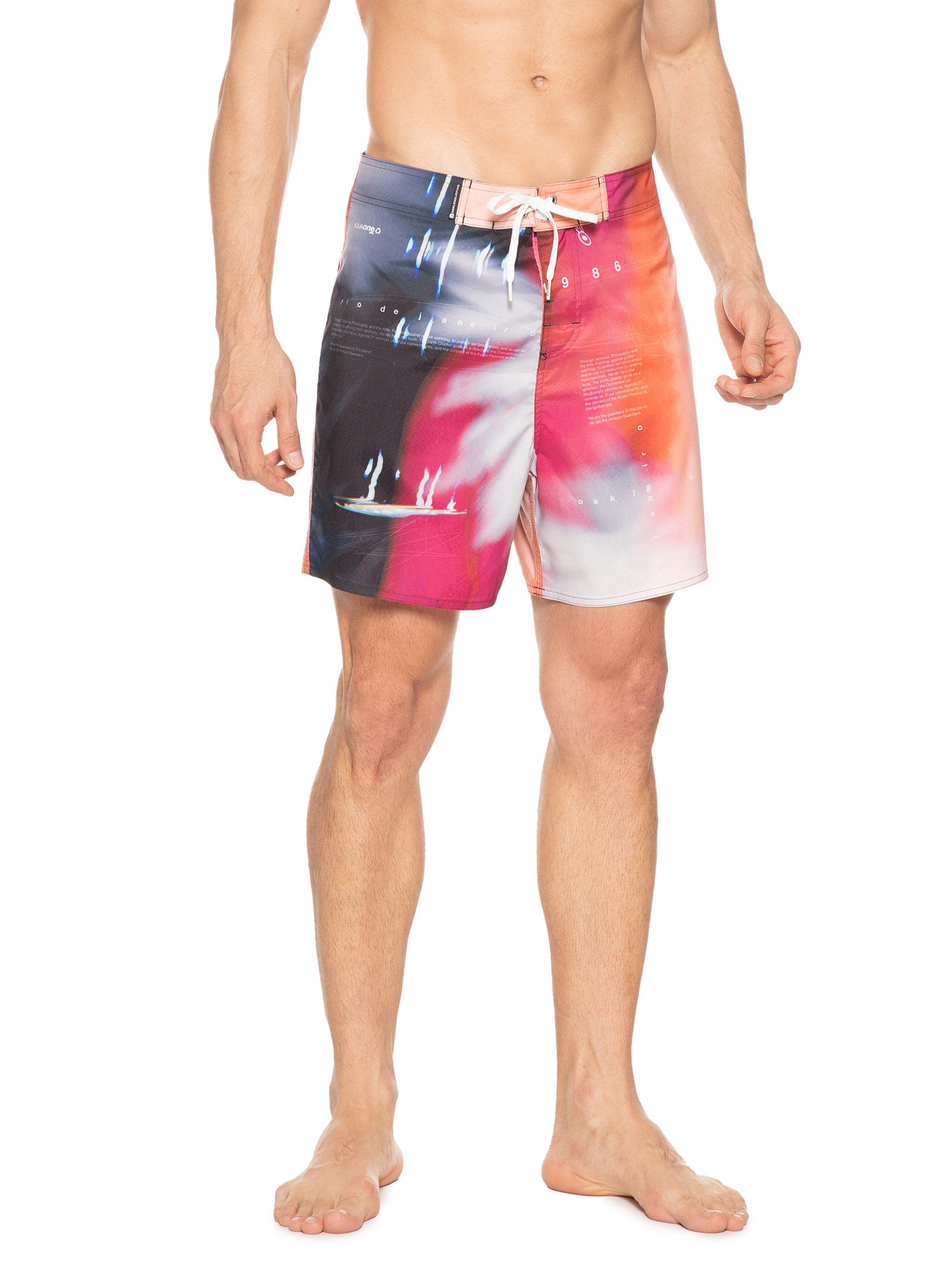 Bermuda Masculina Surf Aquaone Flex Stripe - Preto - Imagem 3