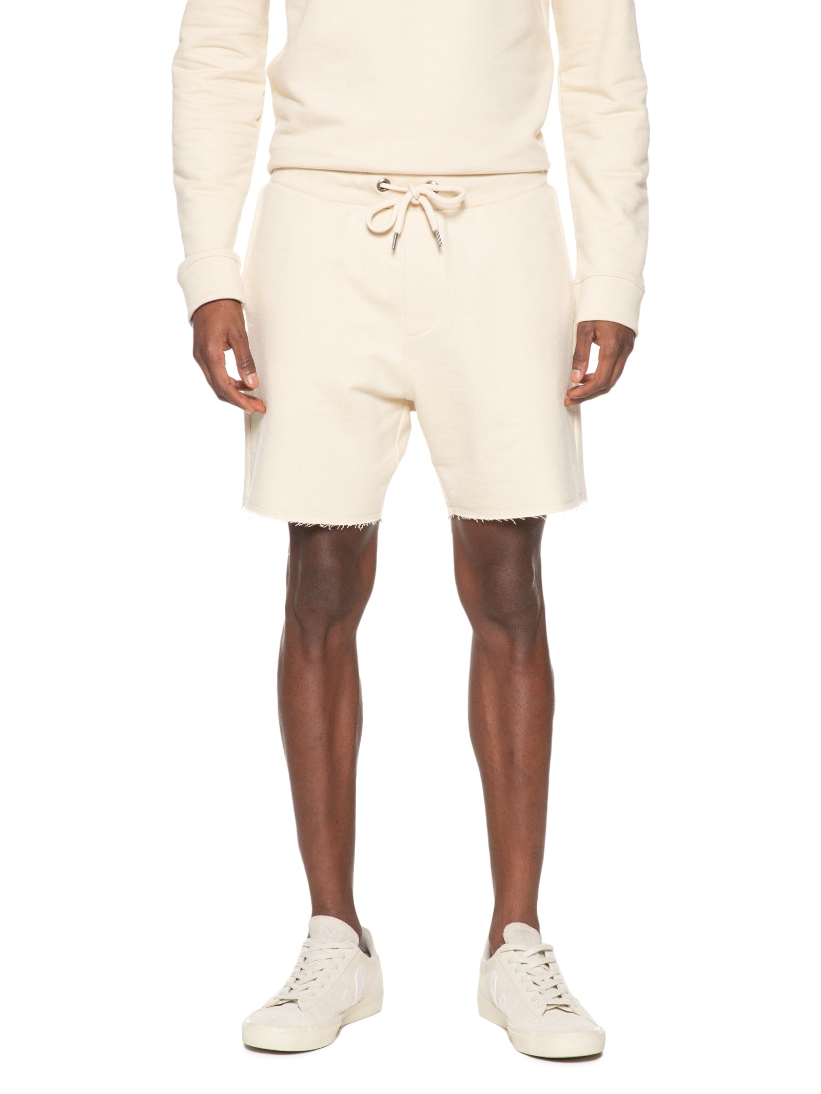 Bermuda Masculina de Moletom Neblina - Bege - Imagem 3