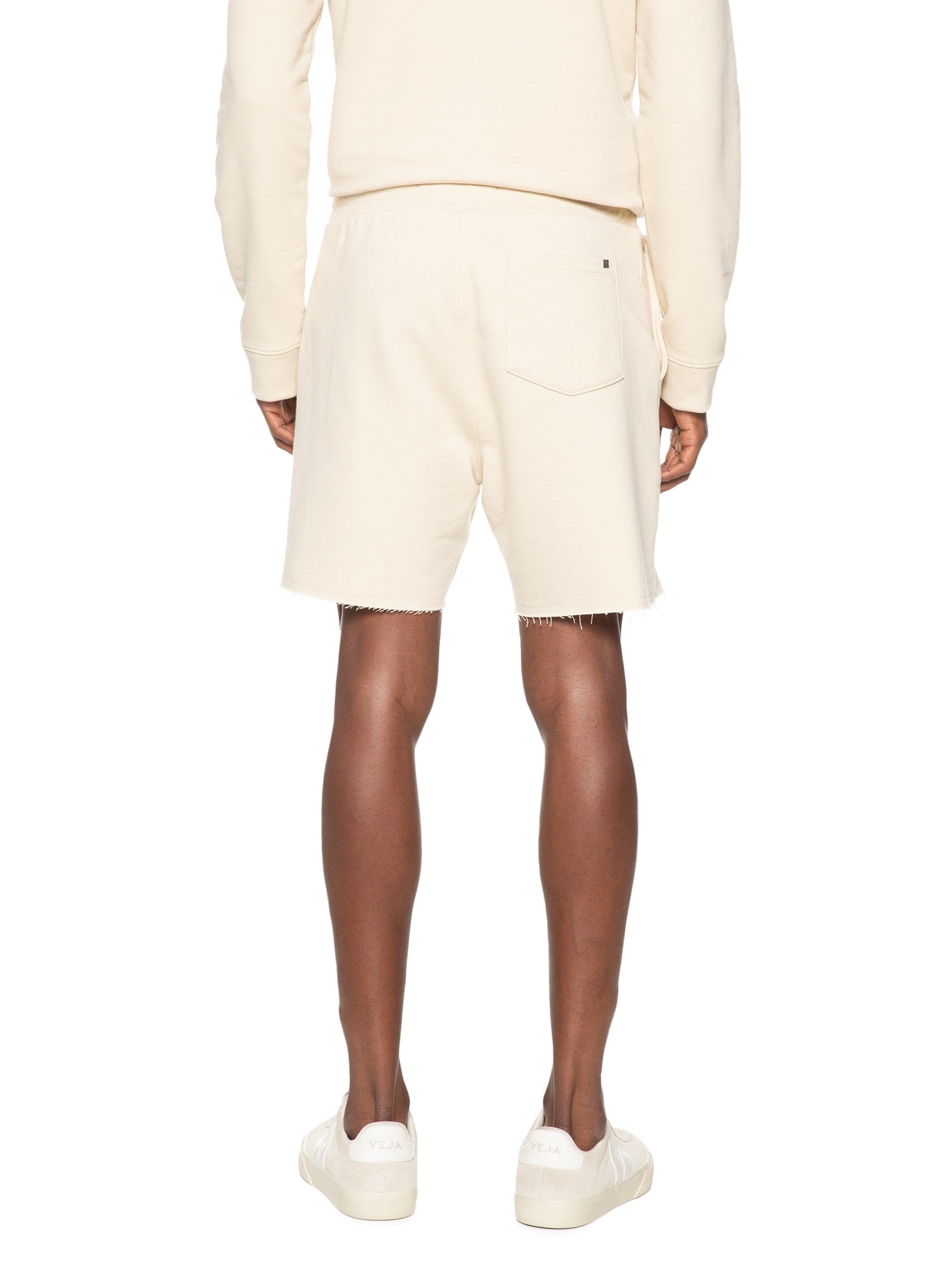 Bermuda Masculina de Moletom Neblina - Bege - Imagem 4