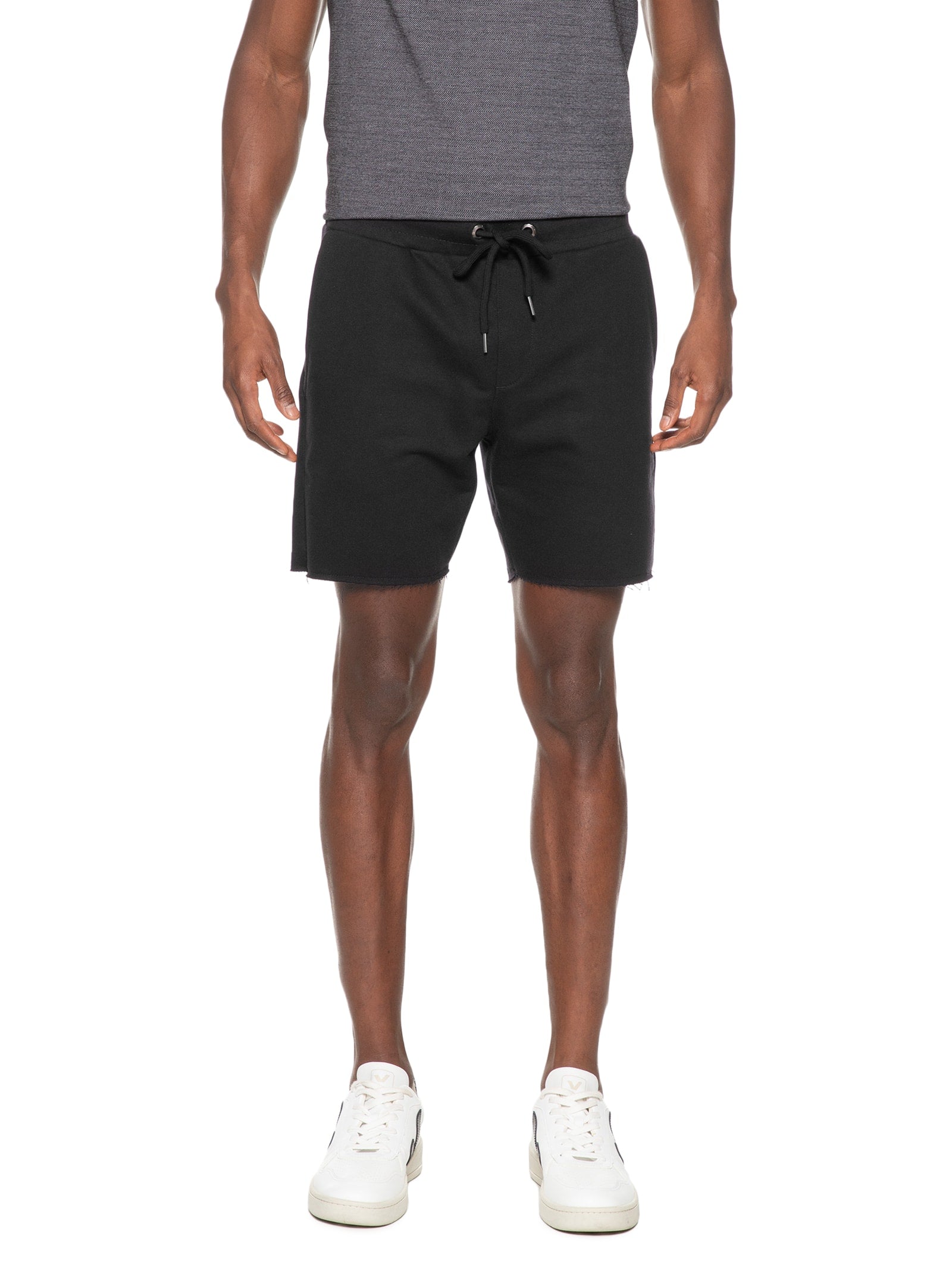 Bermuda Masculina Casual Moletom Orquidea Night - Preto - Imagem 3