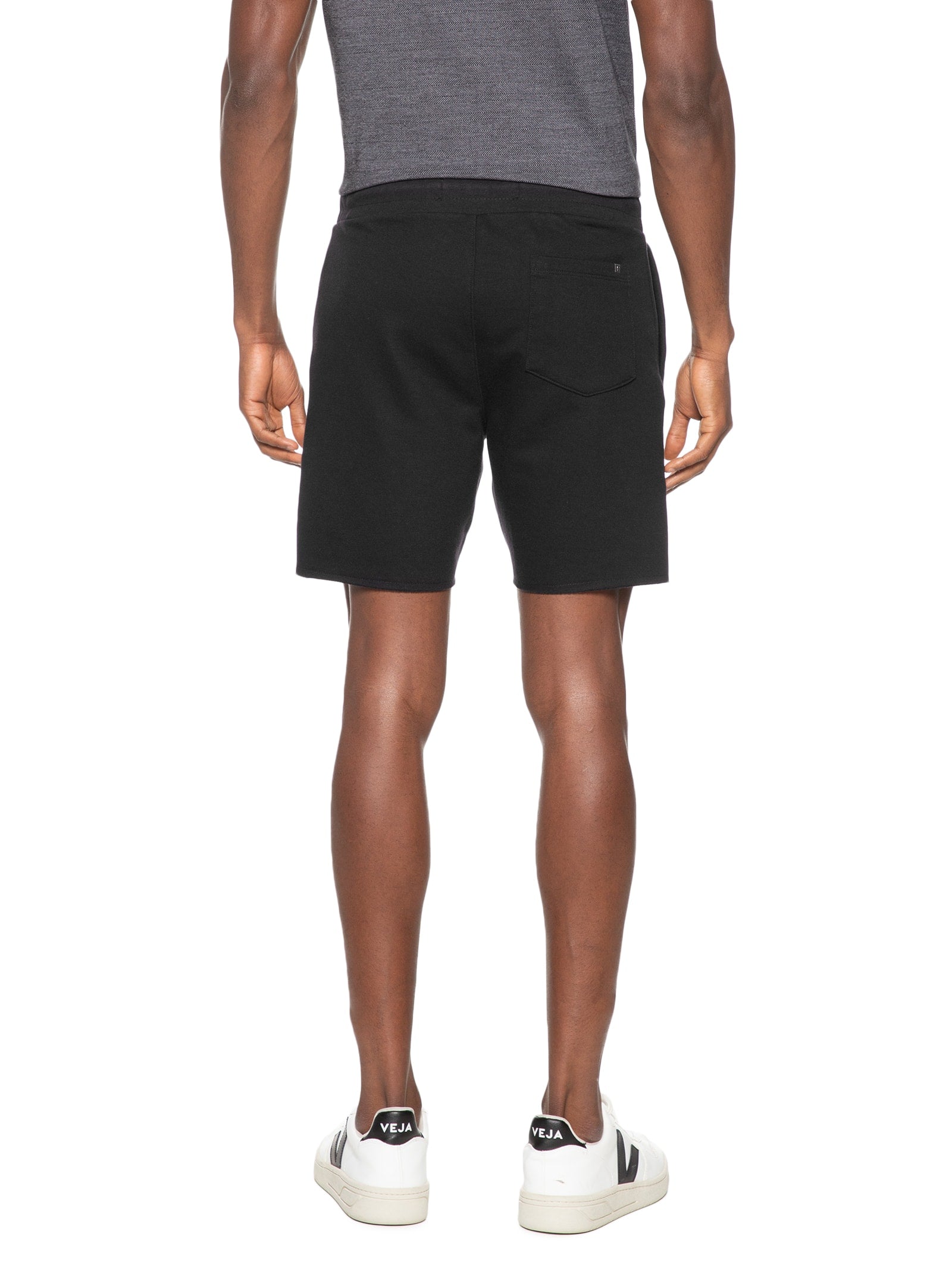 Bermuda Masculina Casual Moletom Orquidea Night - Preto - Imagem 4
