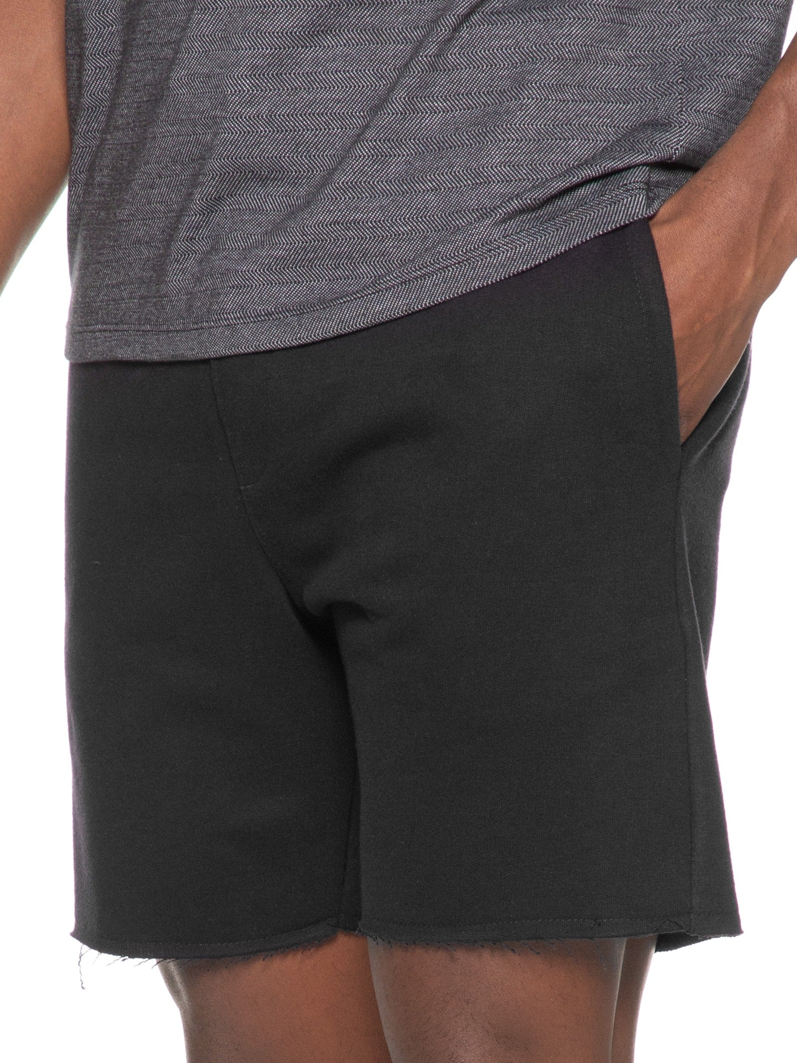 Bermuda Masculina Casual Moletom Orquidea Night - Preto - Imagem 5