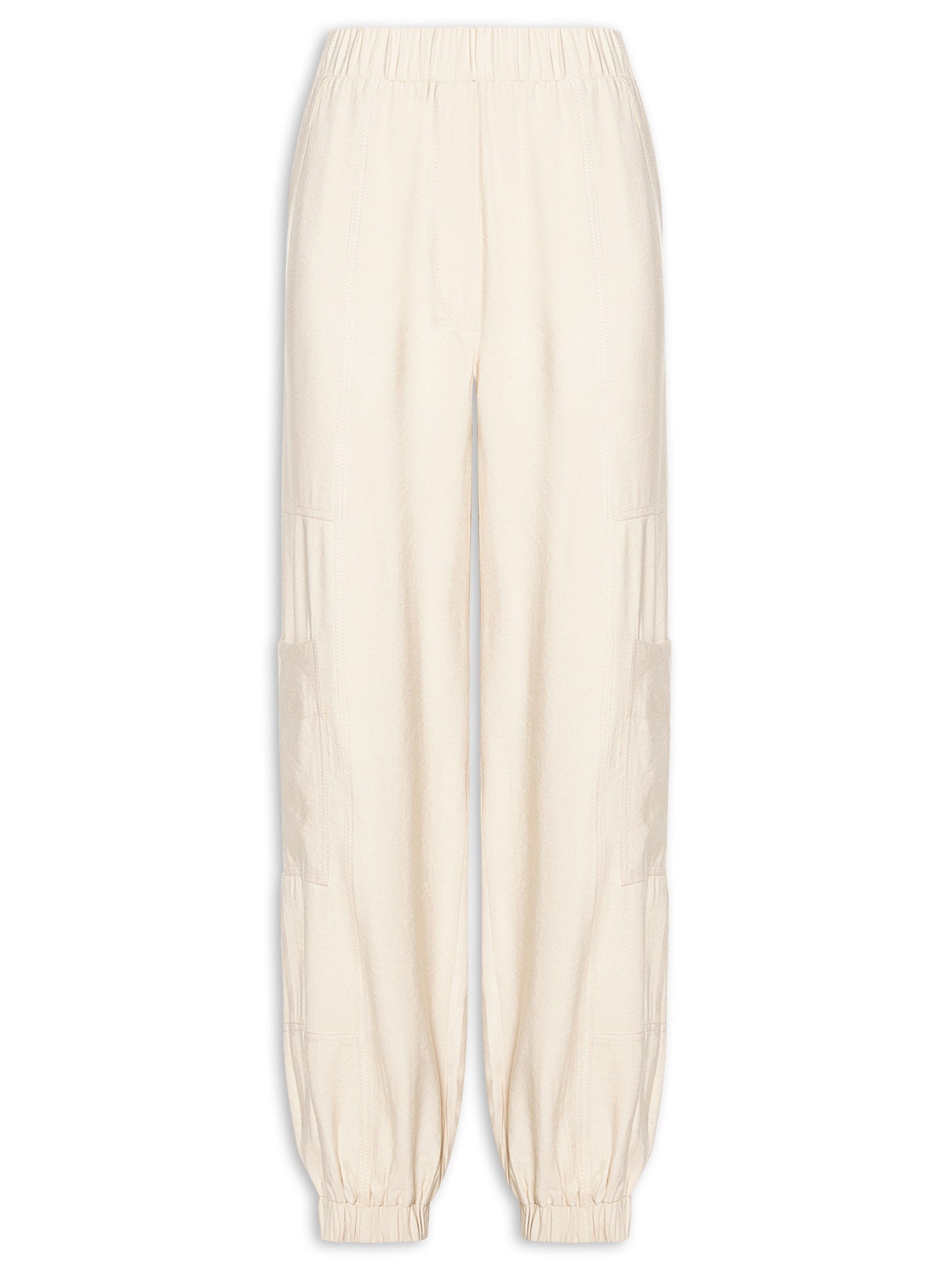 Calça Feminina Bolsos - Bege