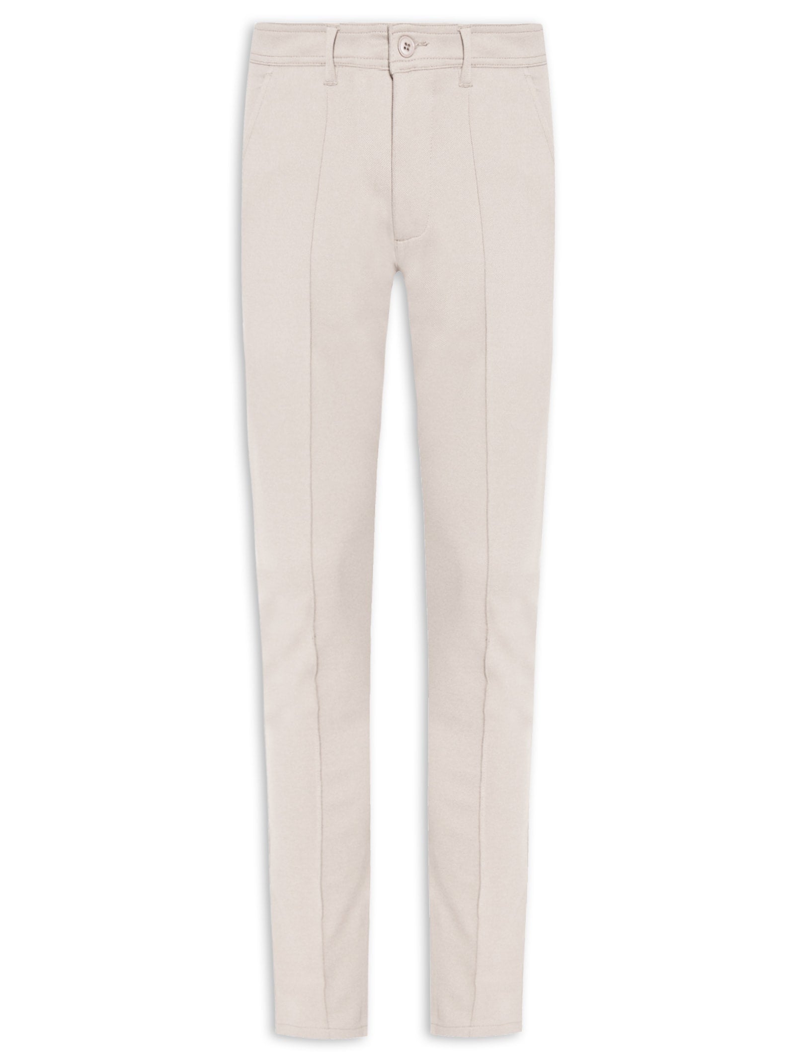 Calça Masculina Malha Ponto Roma Slim - Bege