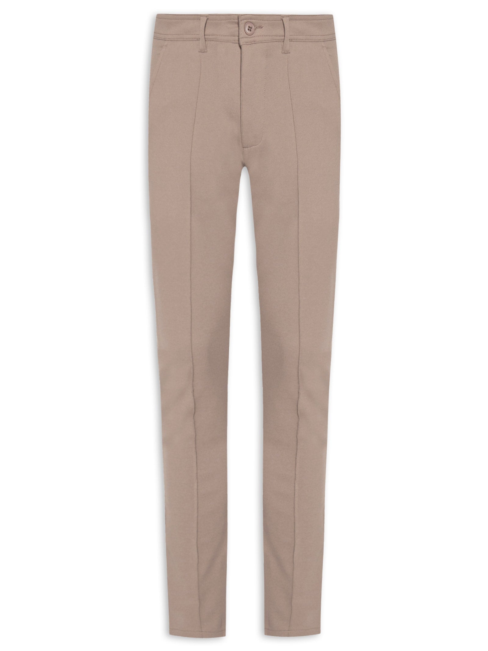 Calça Masculina Malha Ponto Roma Slim - Bege