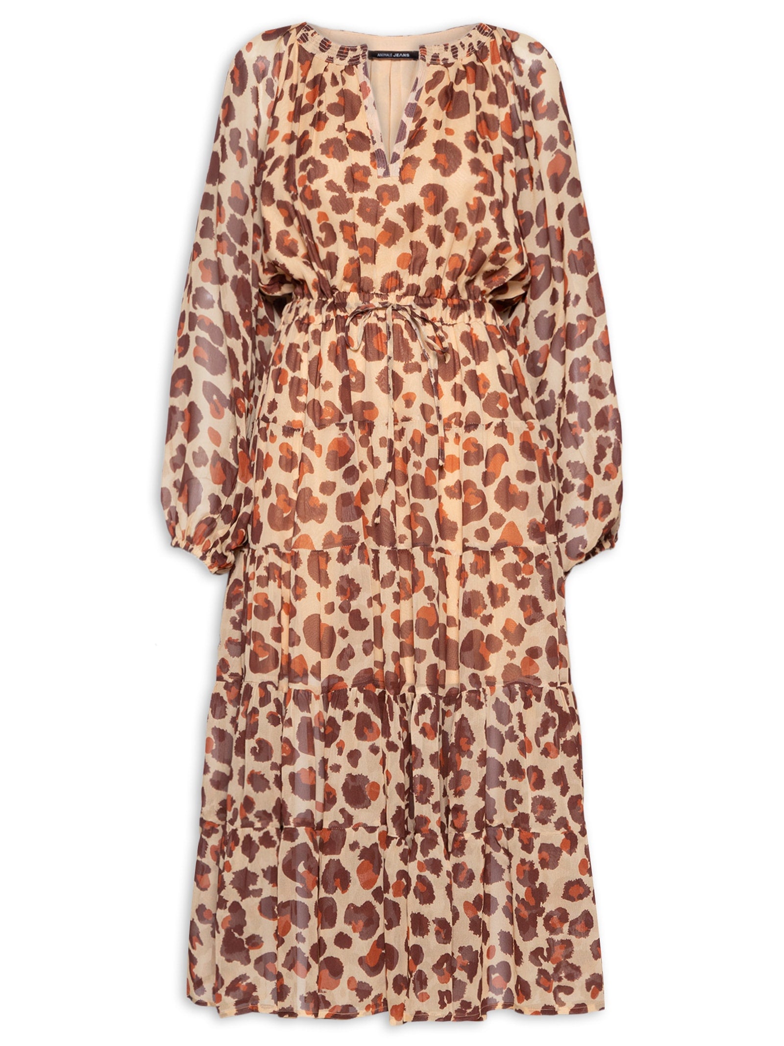 Blusa Feminina De Georgete estampa Onça Nanquim - Animal Print