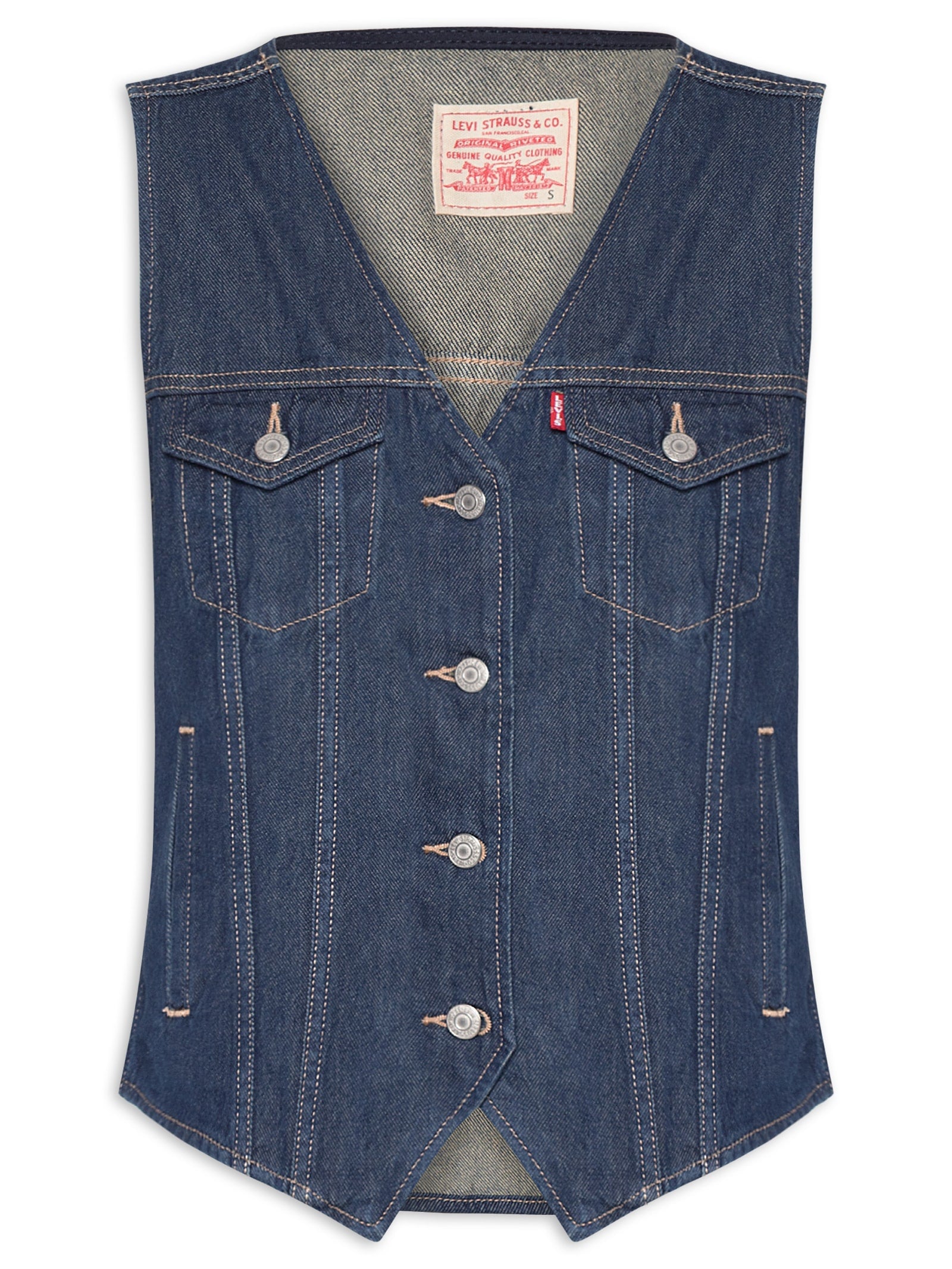 Colete Feminino Knitted Vest - Azul