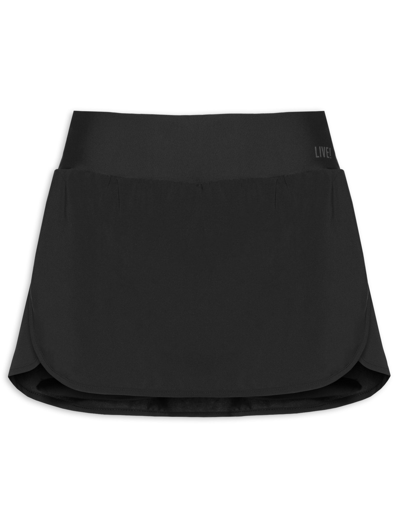 Short Feminino Saia Alfa De Crepe Nero - Preto