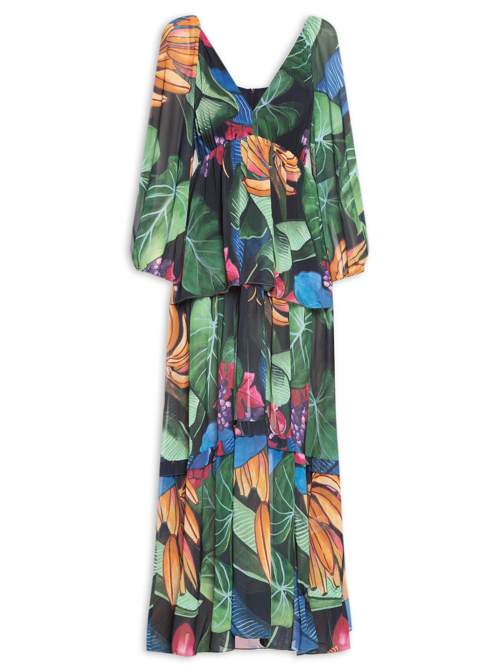 Vestido Curto Brilho De Banana - Verde