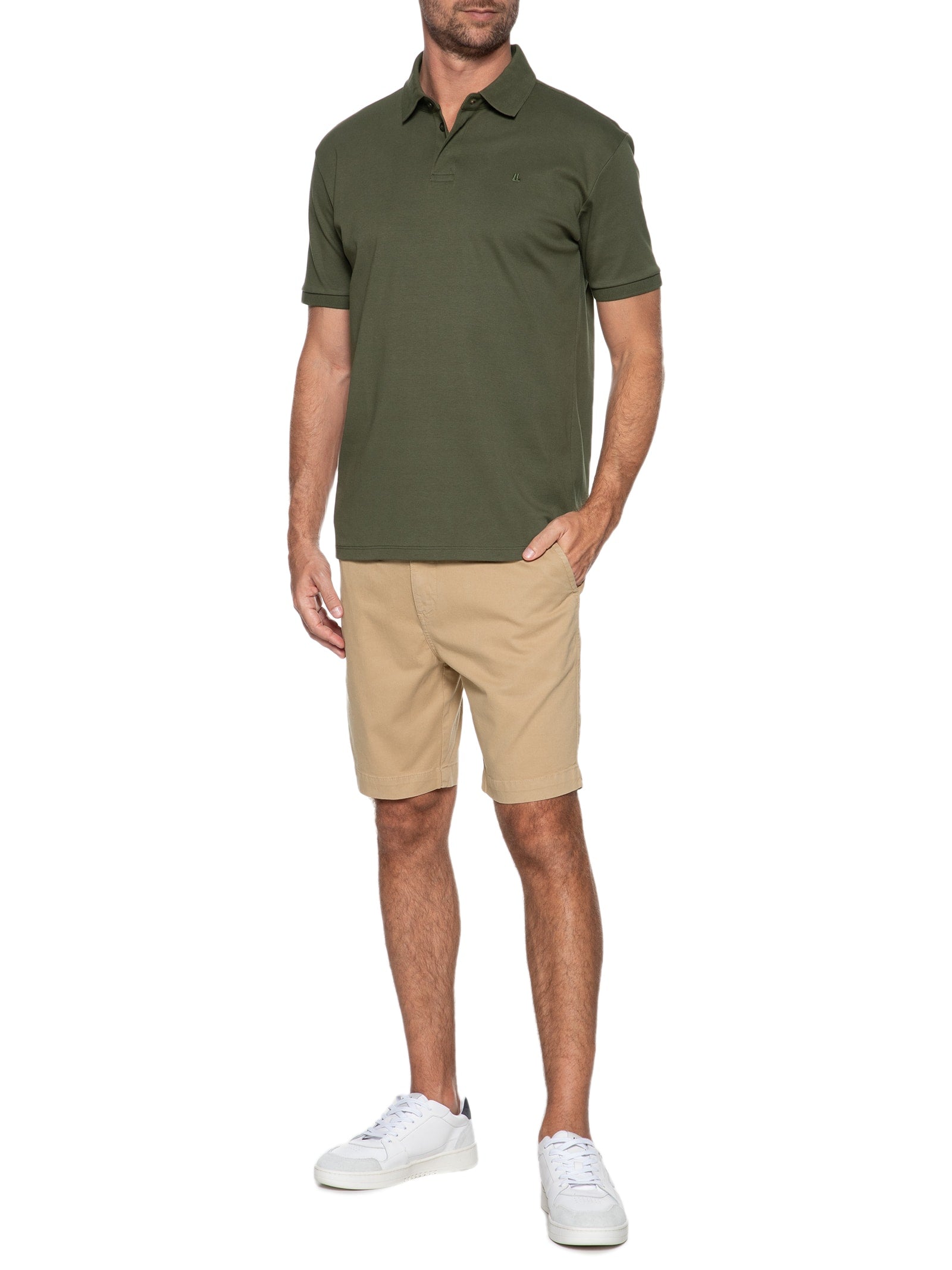 Bermuda Masculina Chino - Bege - Imagem 2