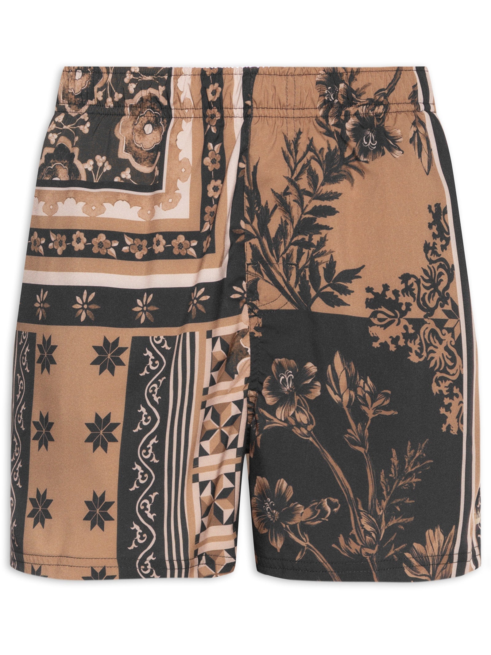 Short Masculino Beach Aquaone Rorschach - Preto