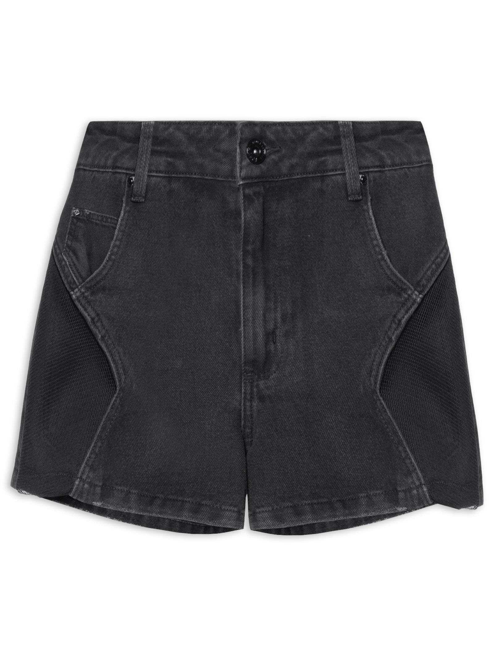 Short Masculino Médio Linen Elástico - Azul