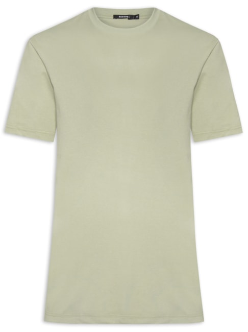 Camiseta Masculina Básica Algodão Premium - Verde