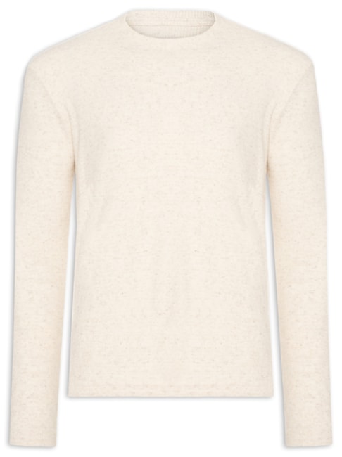 Camiseta Masculina Manga Longa Ribbed Juta - Bege