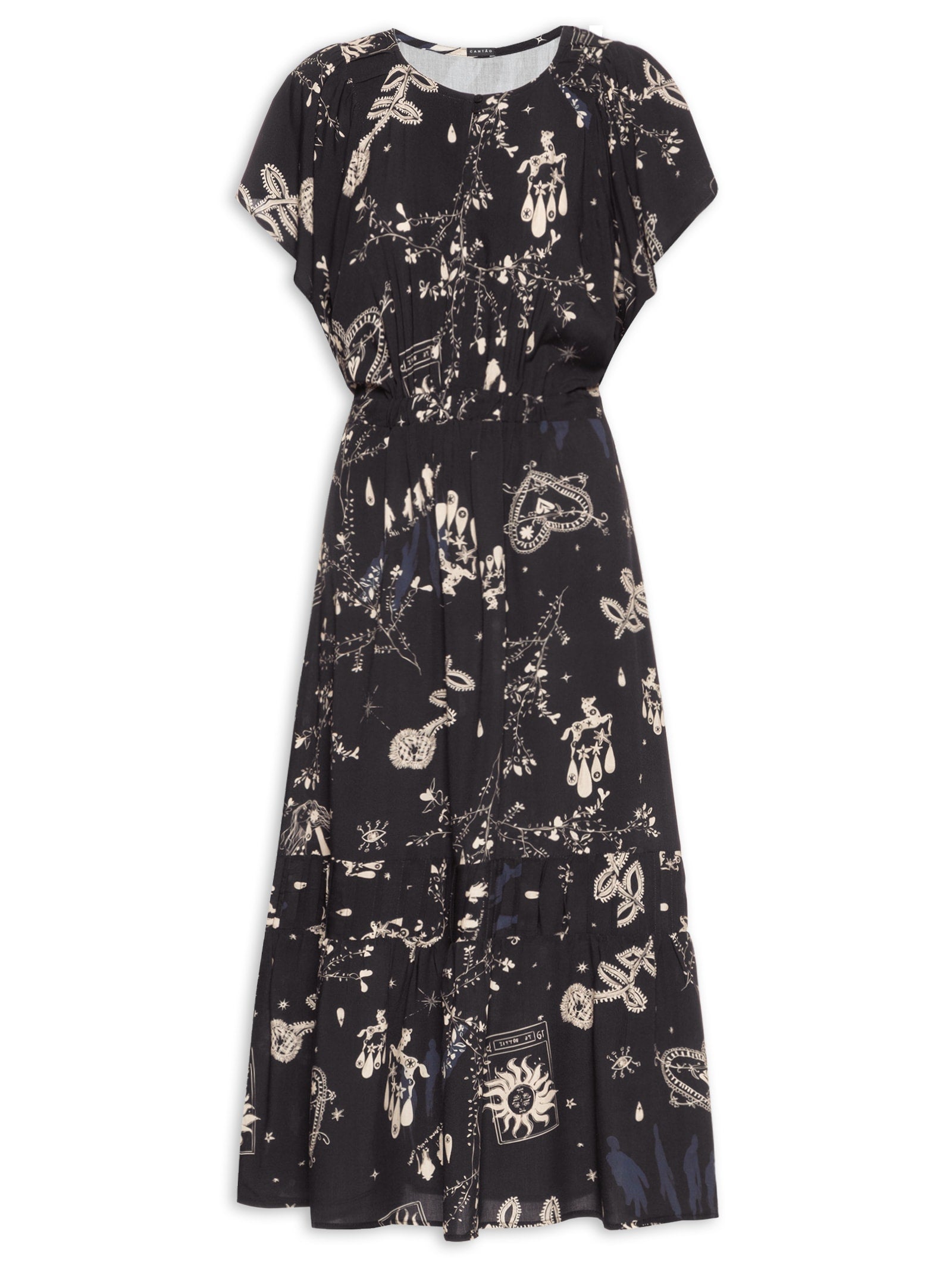 Blusa Feminina Estampa Estava Escrito - Preto