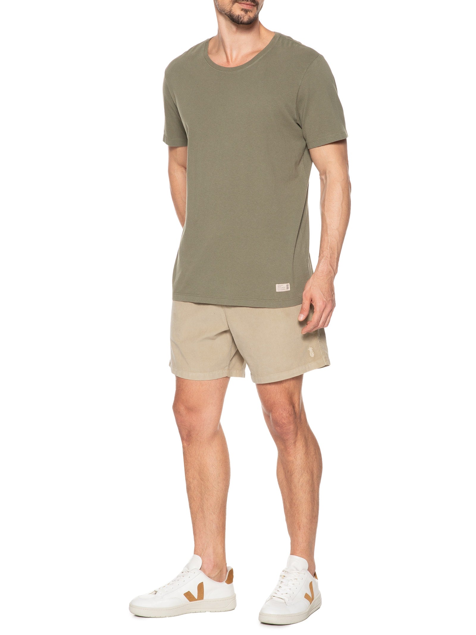 Short Masculino Veludo Cotelê - Verde - Imagem 2