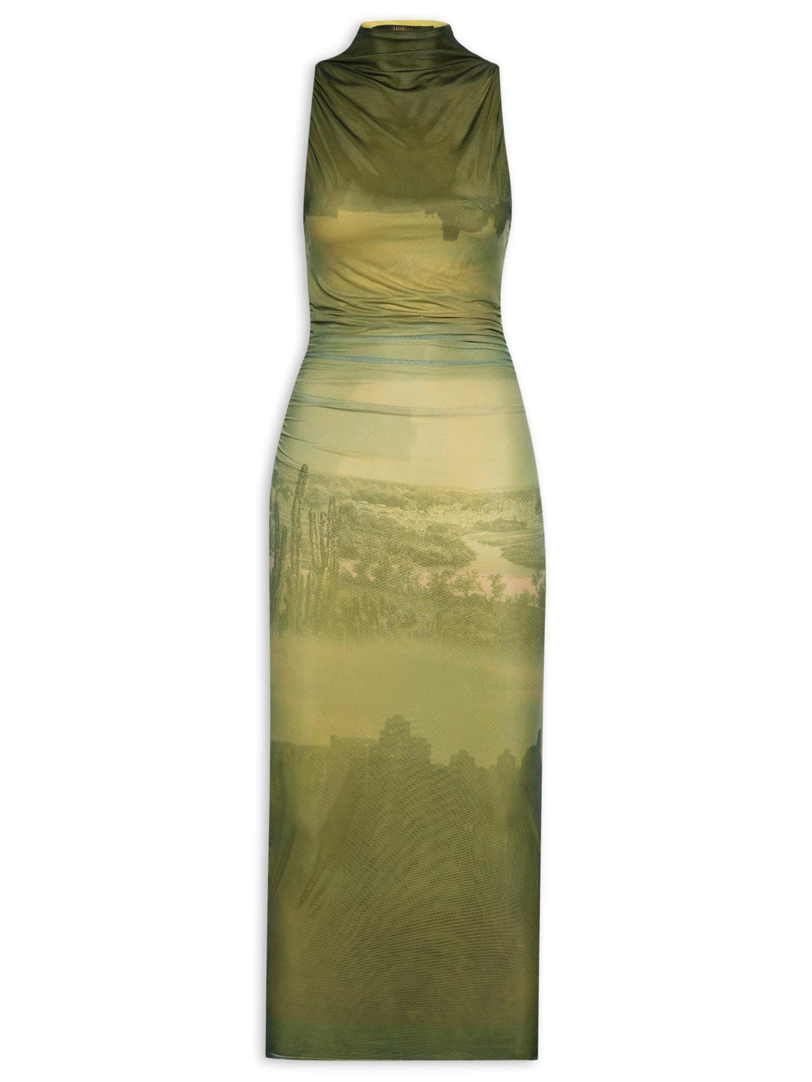 Blusa Feminina Tule Paisagem Cidade - Verde