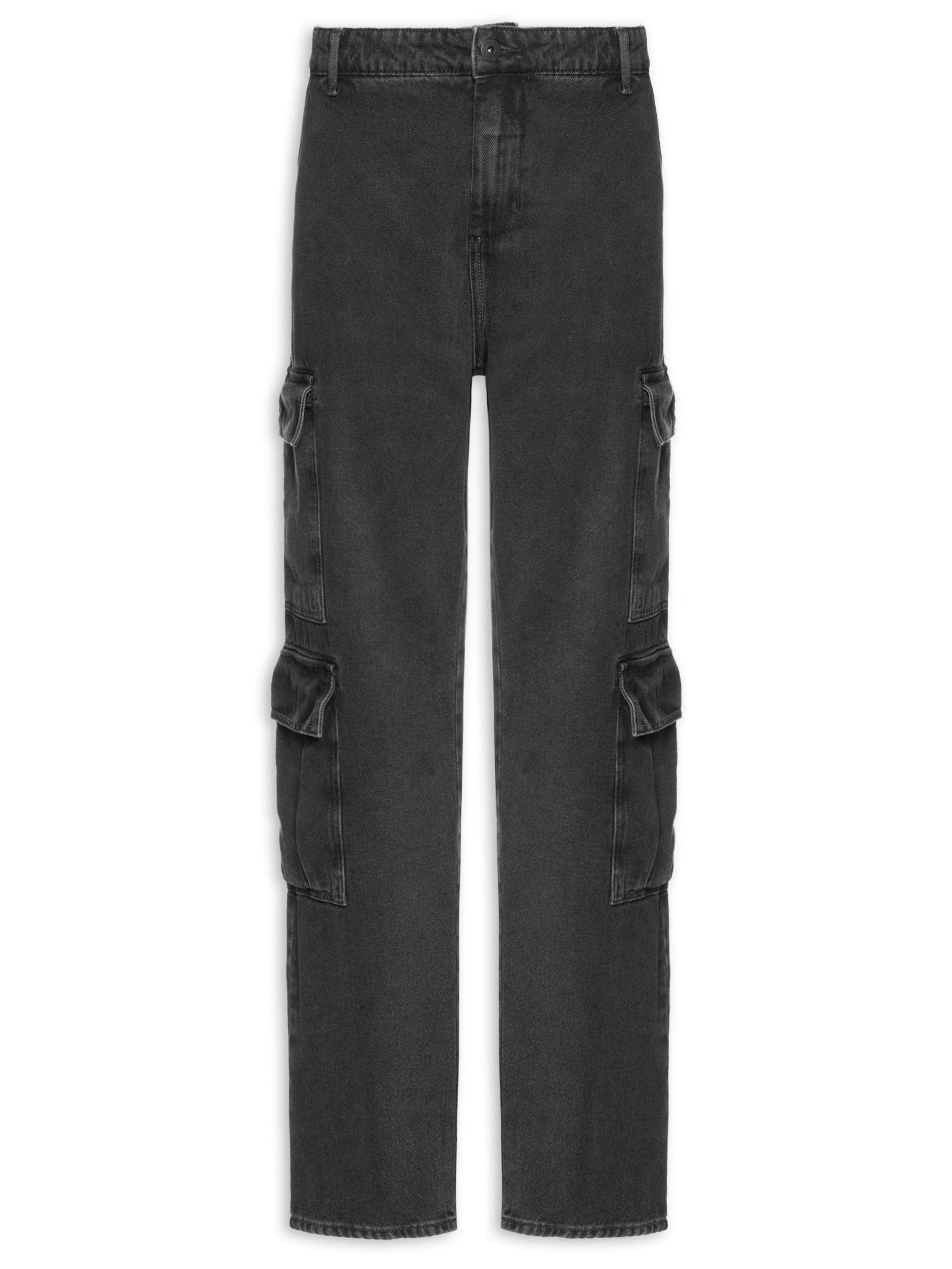 Calça Masculina 5 Pockets Sarja - Preto