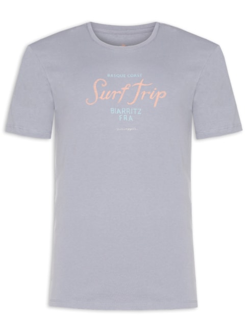 Camiseta Masculina Estampa Surf Trip - Azul