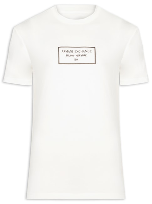 Camiseta Masculina Gola Careca - Branco
