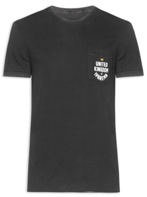 Camiseta Masculina Manga Curta Double Ipanema Kingdom - Preto